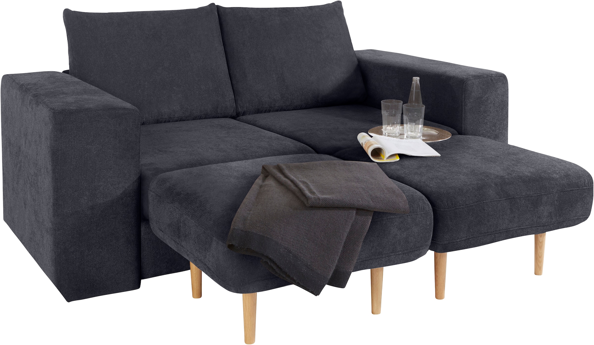 LOOKS by Wolfgang Joop 2,5-Sitzer »Looksv«, Verwandlungssofa: aus Sofa wird Sofa mit 2 Hockern