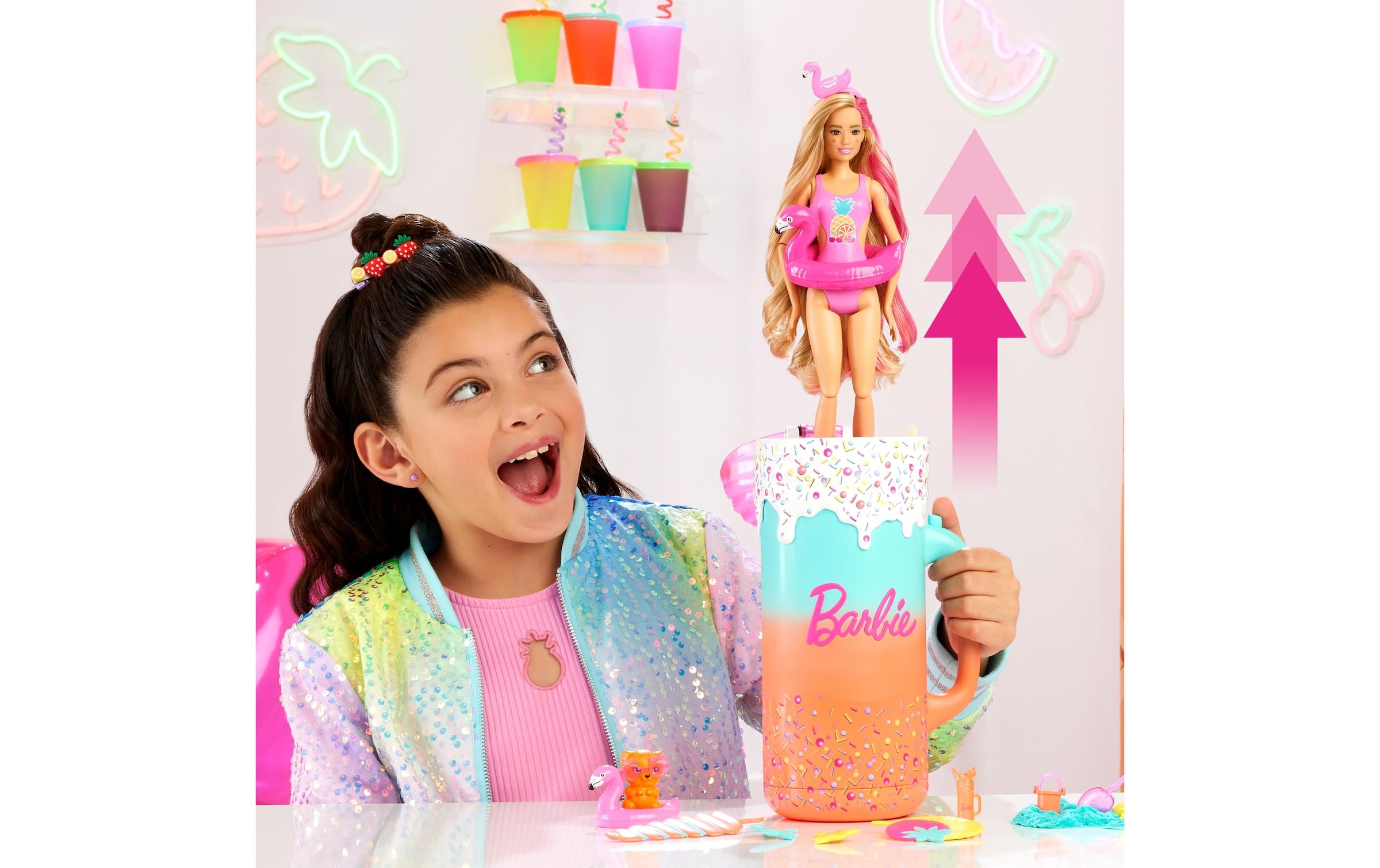 Barbie Anziehpuppe »Barbie Pop Reveal Fruit Tropical Smoothie«