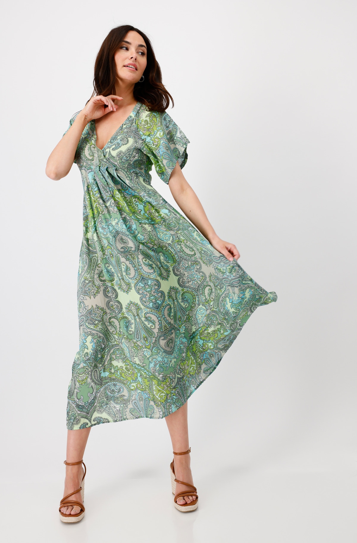 Monari Maxikleid Ohne Tasche mit Paisleymuster