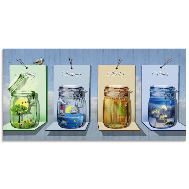 Artland Glasbild »Jahreszeiten in Gläsern«, Vier Jahreszeiten, (1 St.), in  verschiedenen Grössen online bestellen | Jelmoli-Versand