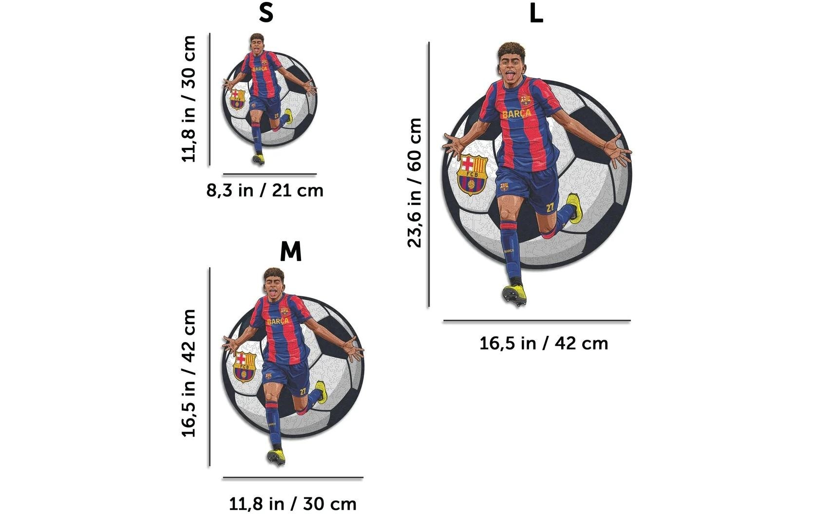 Puzzle »Iconic FC Barcelona – Lamine Yamal«, Holzart: Birke (Herkunftsland: China)