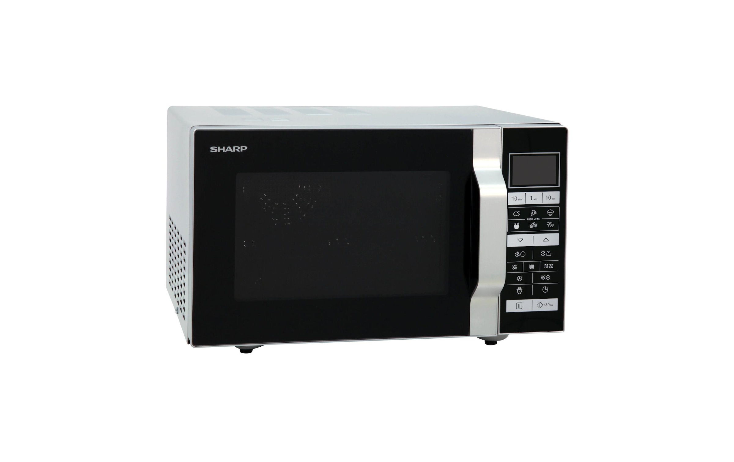 Sharp Mikrowelle »R860S Silberfarben Schwarz«, 900 W