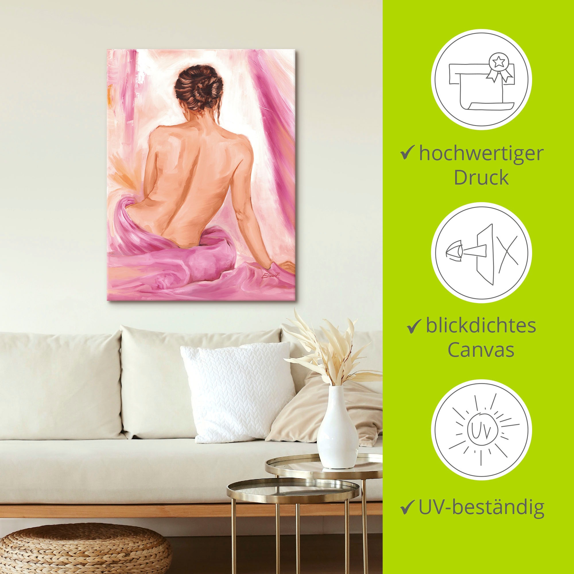 Artland Wandbild »Akt II«, Erotische Bilder, (1 St.), als Leinwandbild, Poster, Wandaufkleber in verschied. Grössen