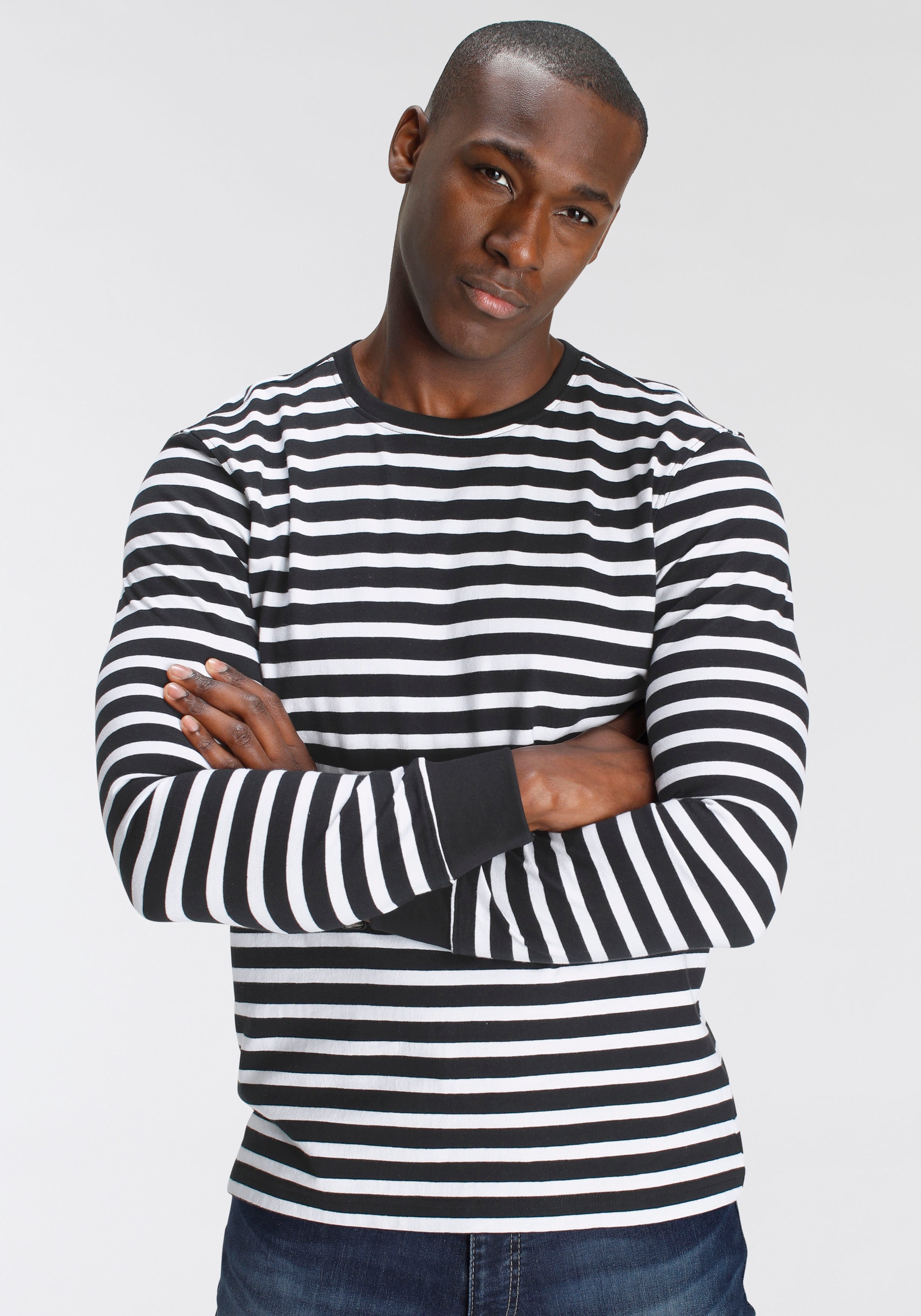 DELMAO Langarmshirt, mit modischem Streifenlook- NEUE MARKE! kaufen