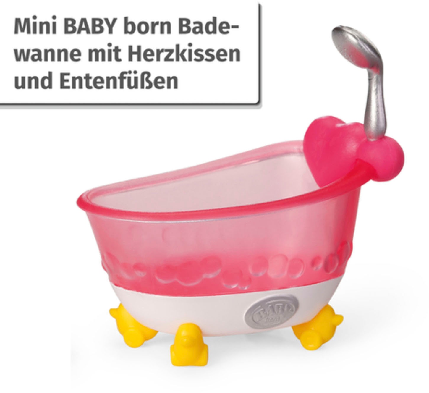 Baby Born Minipuppe »Baby born® Minis Badewanne«, inklusive Baby born® Mini Puppe