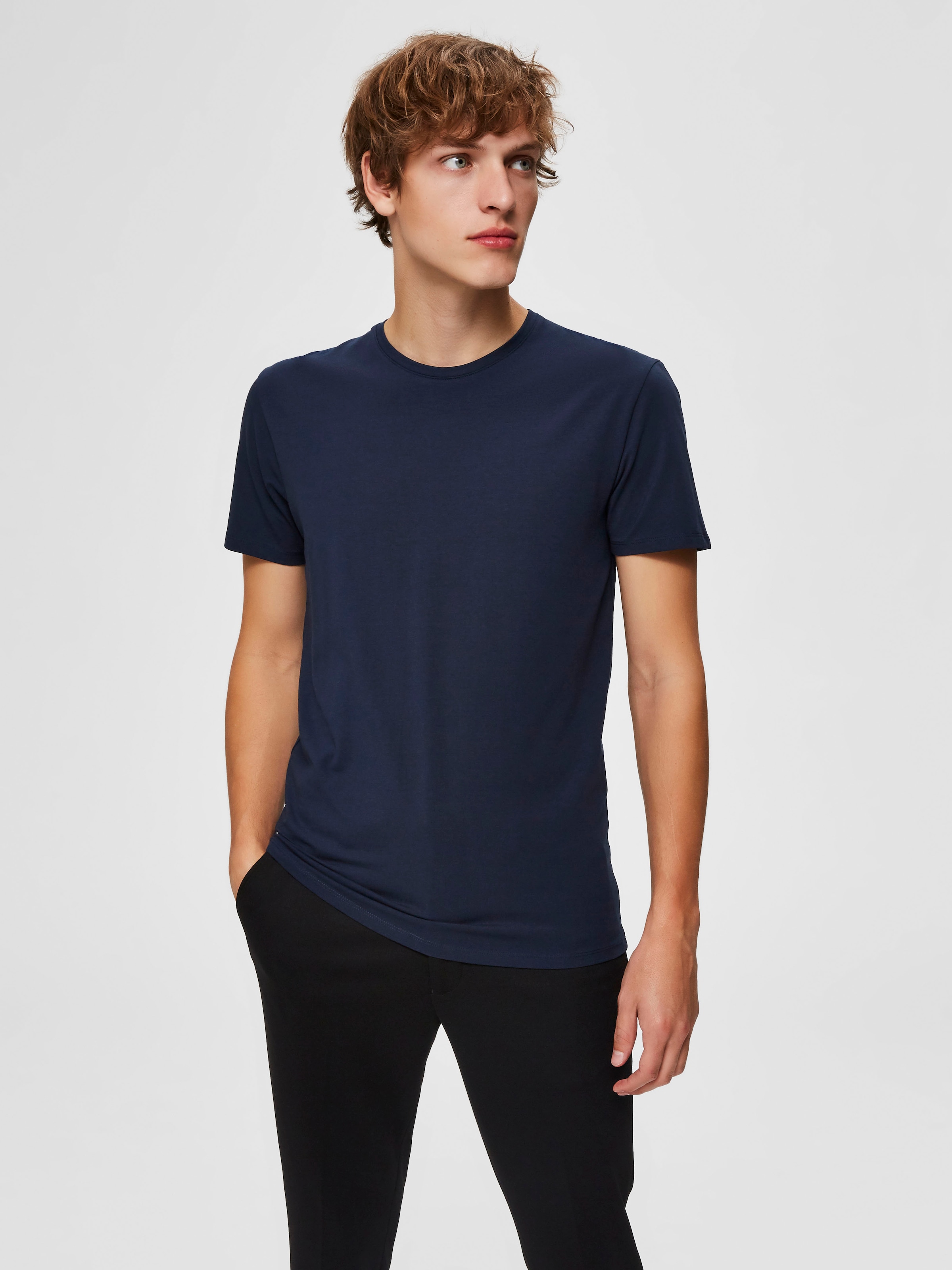 SELECTED HOMME Rundhalsshirt »Basic T-Shirt«