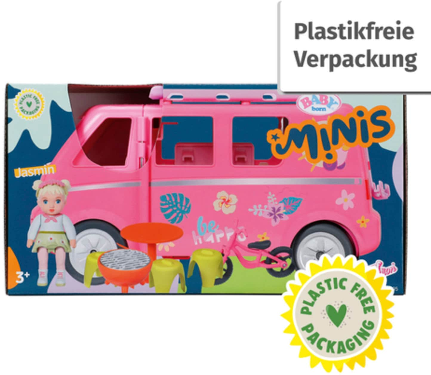 Baby Born Minipuppe »Baby born® Minis Campervan«, inklusive Baby born® Mini Puppe