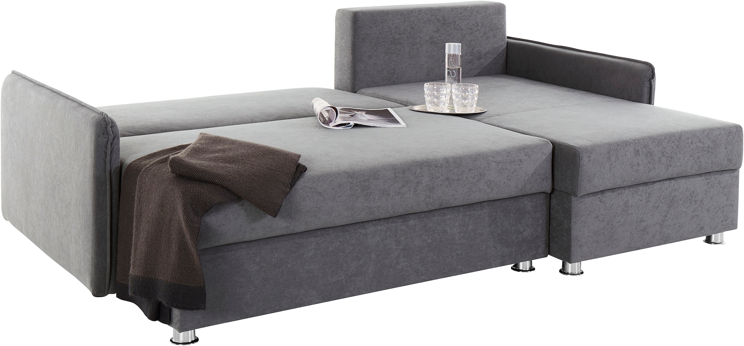 COLLECTION AB Ecksofa »Sunny L-Form«, inkl. Bettfunktion und Bettkasten