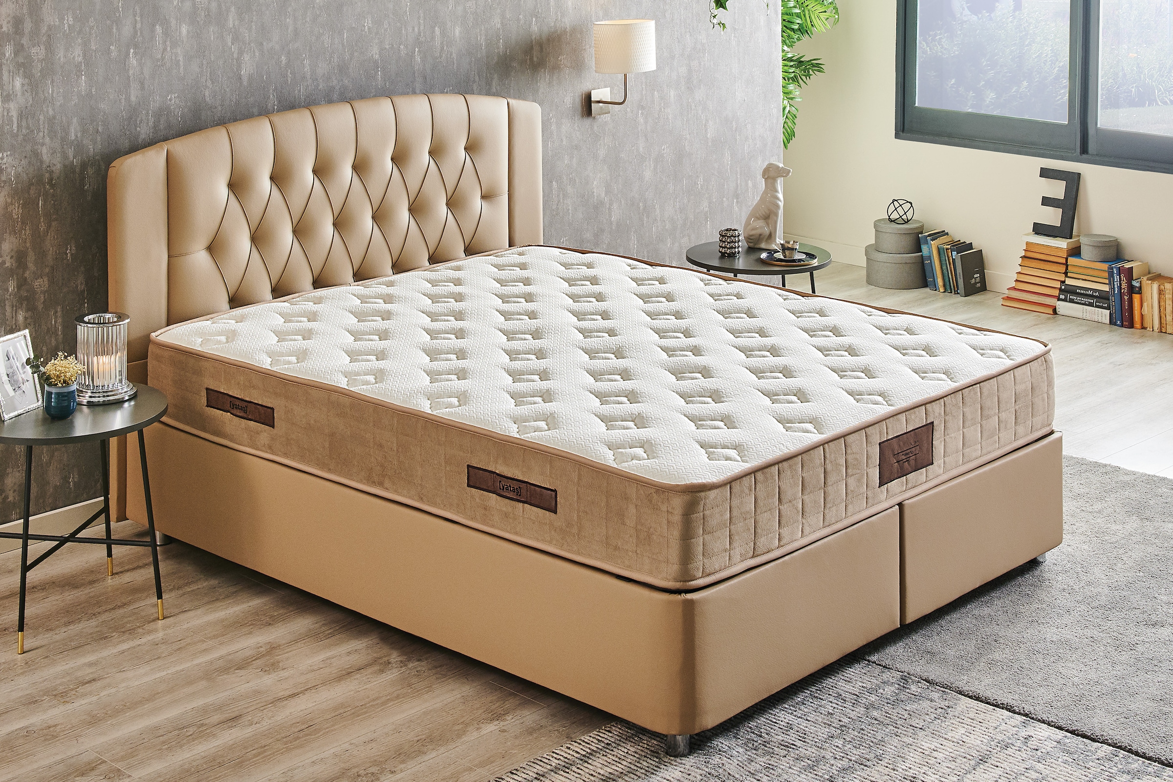 Yatas Bedding Bonnellfederkernmatratze »Majestät Luxus, Matratze 90x200, 140x200 cm & weitere Grössen«, 30 cm hoch, 207 Federn, (1 St.), H3, wendbar, ergonomisch, atmungsaktiv