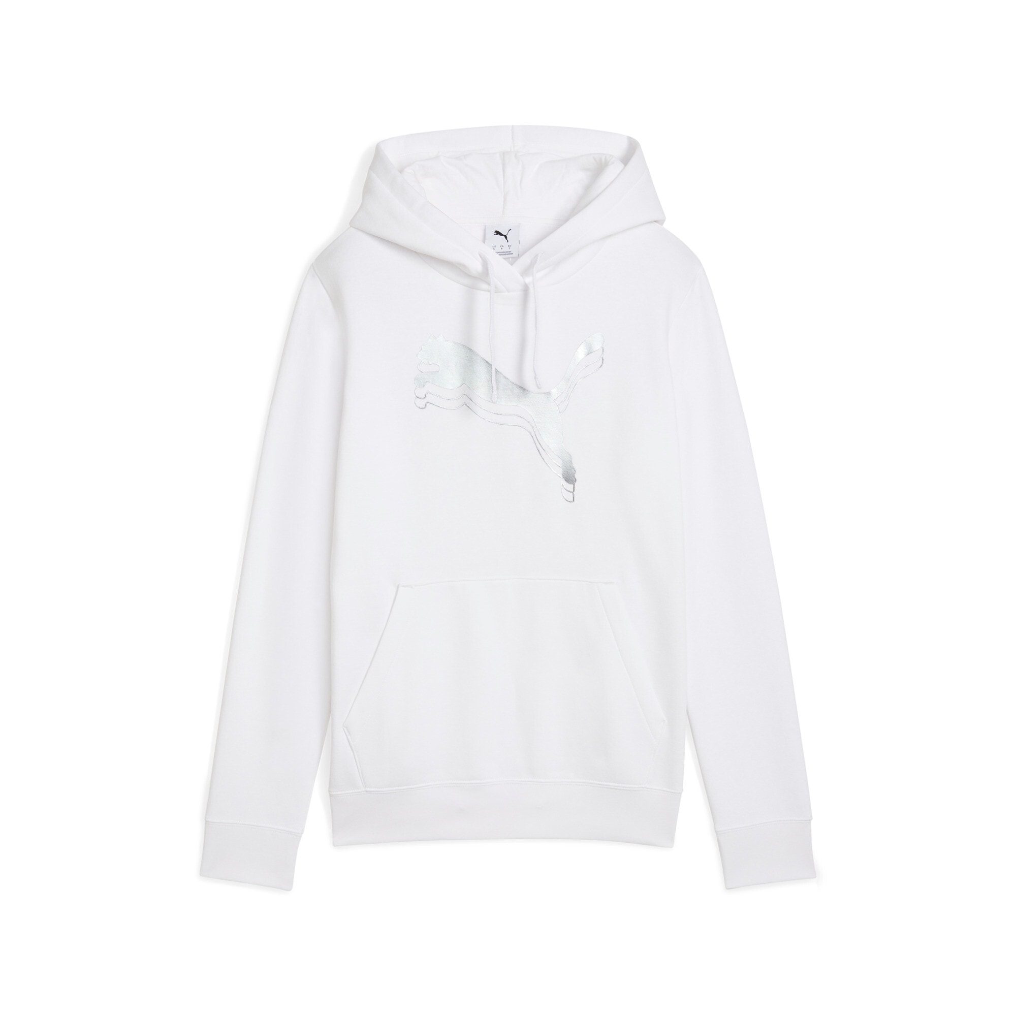 PUMA Kapuzensweatshirt »ESS METALLIC HOODIE FL«, mit Kängurutasche, mit verstellbarer Kapuze, mit gerippten Bündchen