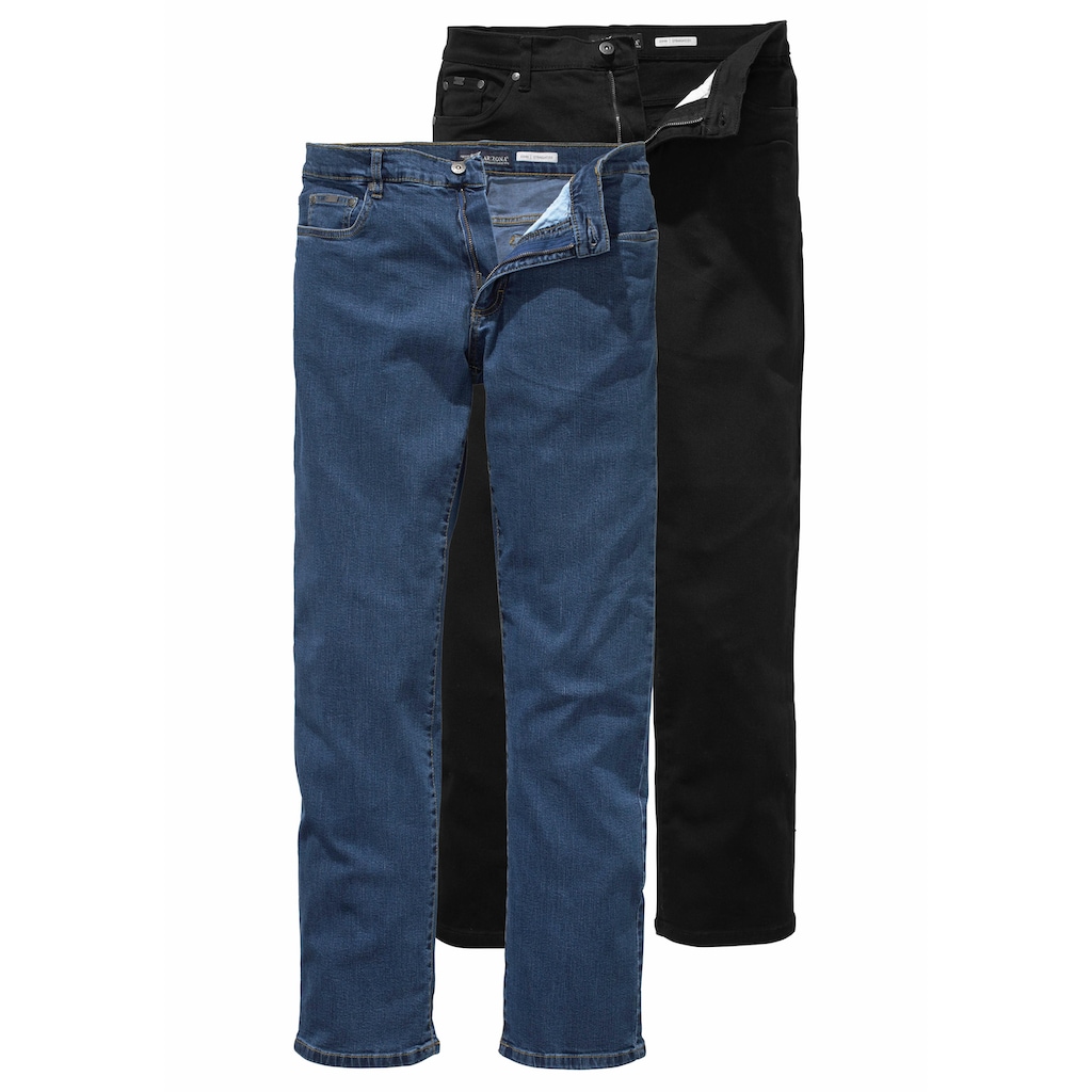 Arizona Stretch-Jeans »John«, (Packung, 2 tlg.), Straight Fit
