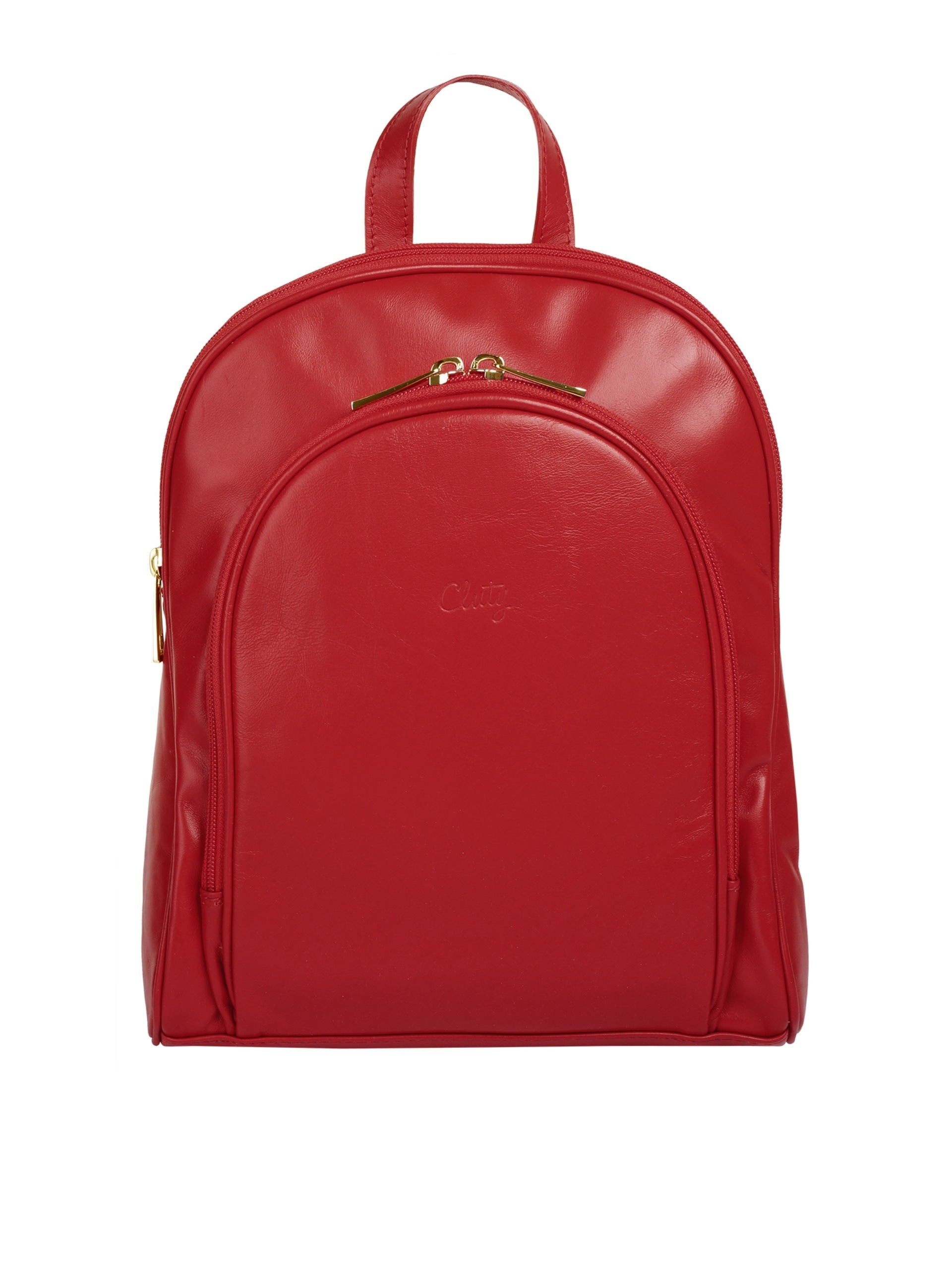 Cluty Cityrucksack, echt Leder, Made in Italy