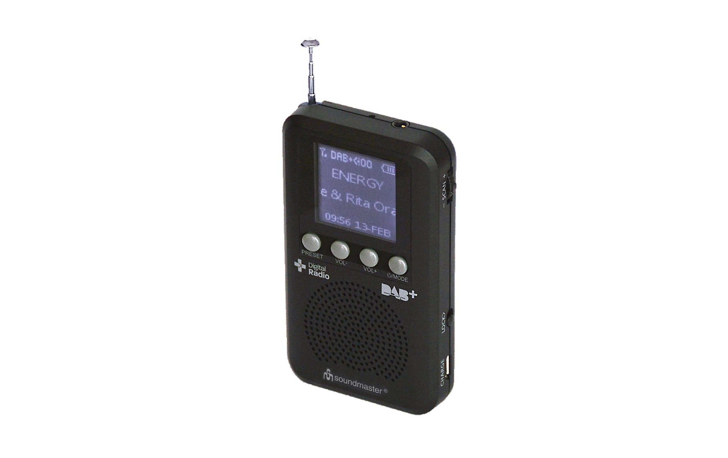Soundmaster Digitalradio (DAB+) »DAB170SW Schwarz«, (Digitalradio (DAB+)-FM-Tuner)