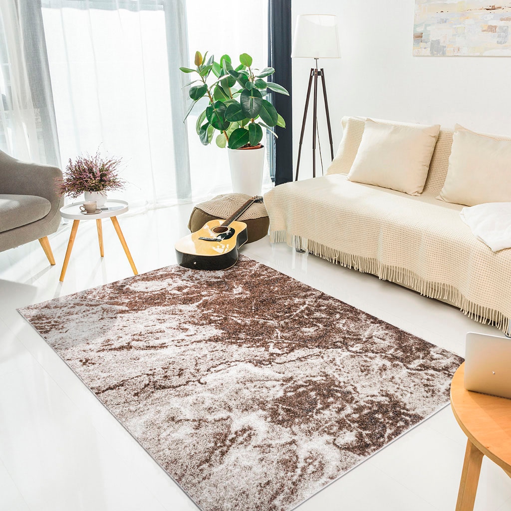 »Saniel«, rechteckig, | Kurzflor, affaire bestellen Teppich Marmor-Optik online Home weichem besonders Flor, mit Jelmoli-Versand