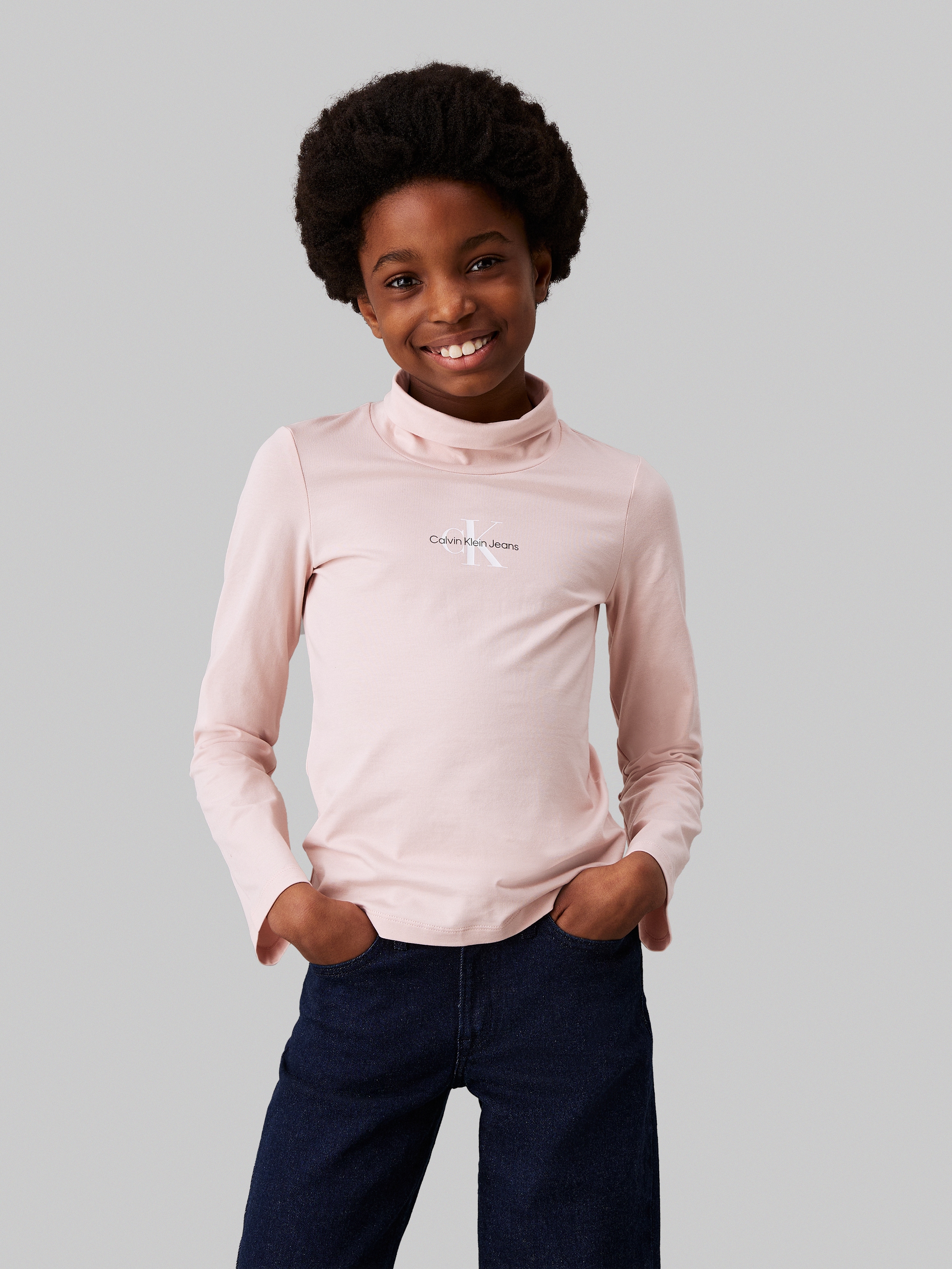 Rollkragenshirt »Monologo Ls Roll Neck Top«, für Kinder bis 16 Jahre und mit Logodruck