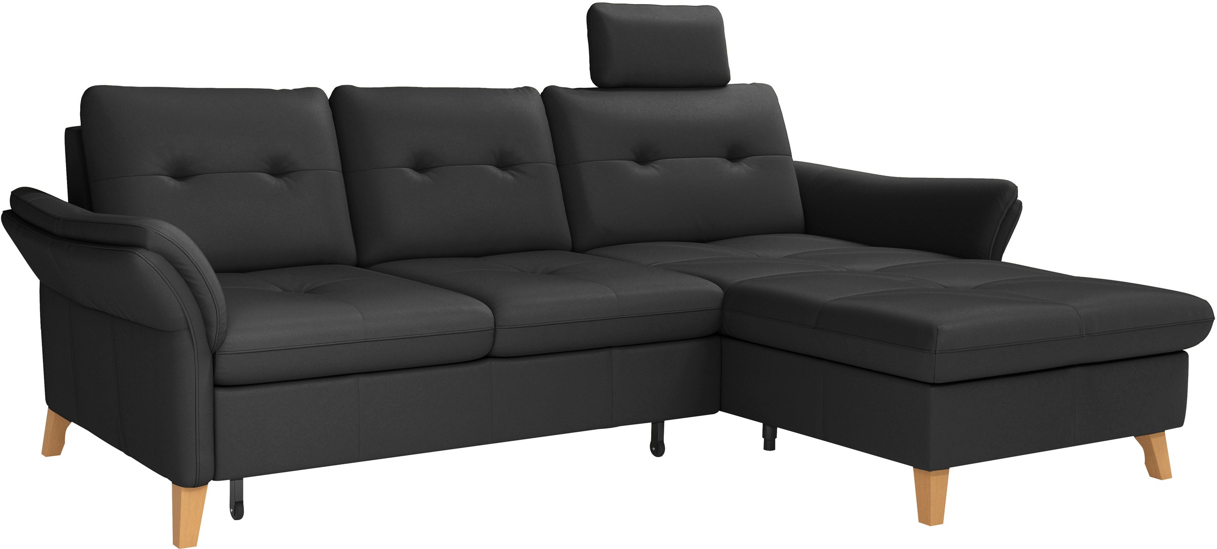 sit&more Ecksofa »Göteborg«, Sitztiefenverstellung und Federkern, wahlweise mit Bettfunktion