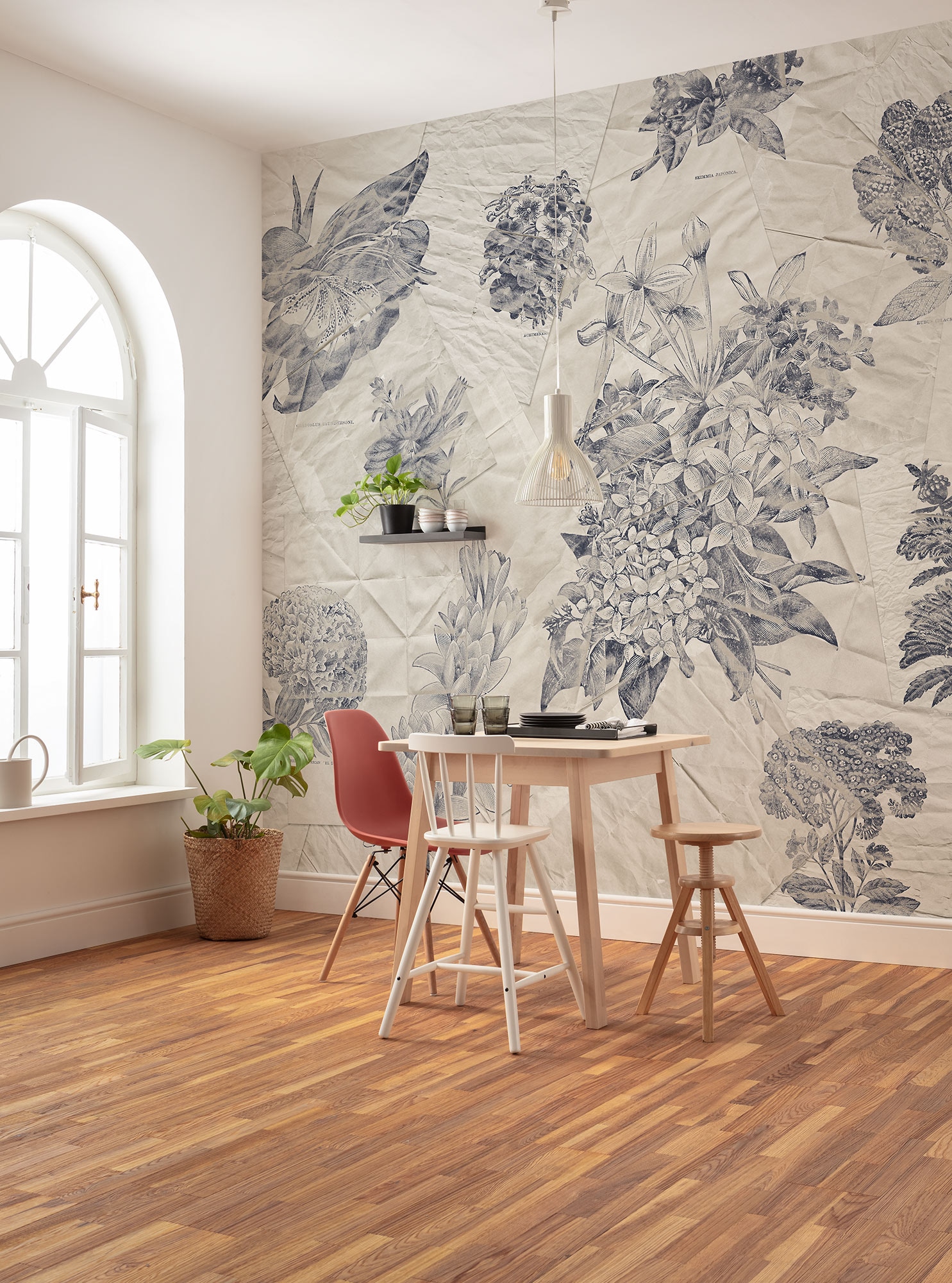 Komar Fototapete »Digitaldruck Vlies - Botanical Papers - Grösse 300 x 280 cm«, bedruckt, Vlies Fototapete - Botanical Papers - Grösse 300 x 280 cm