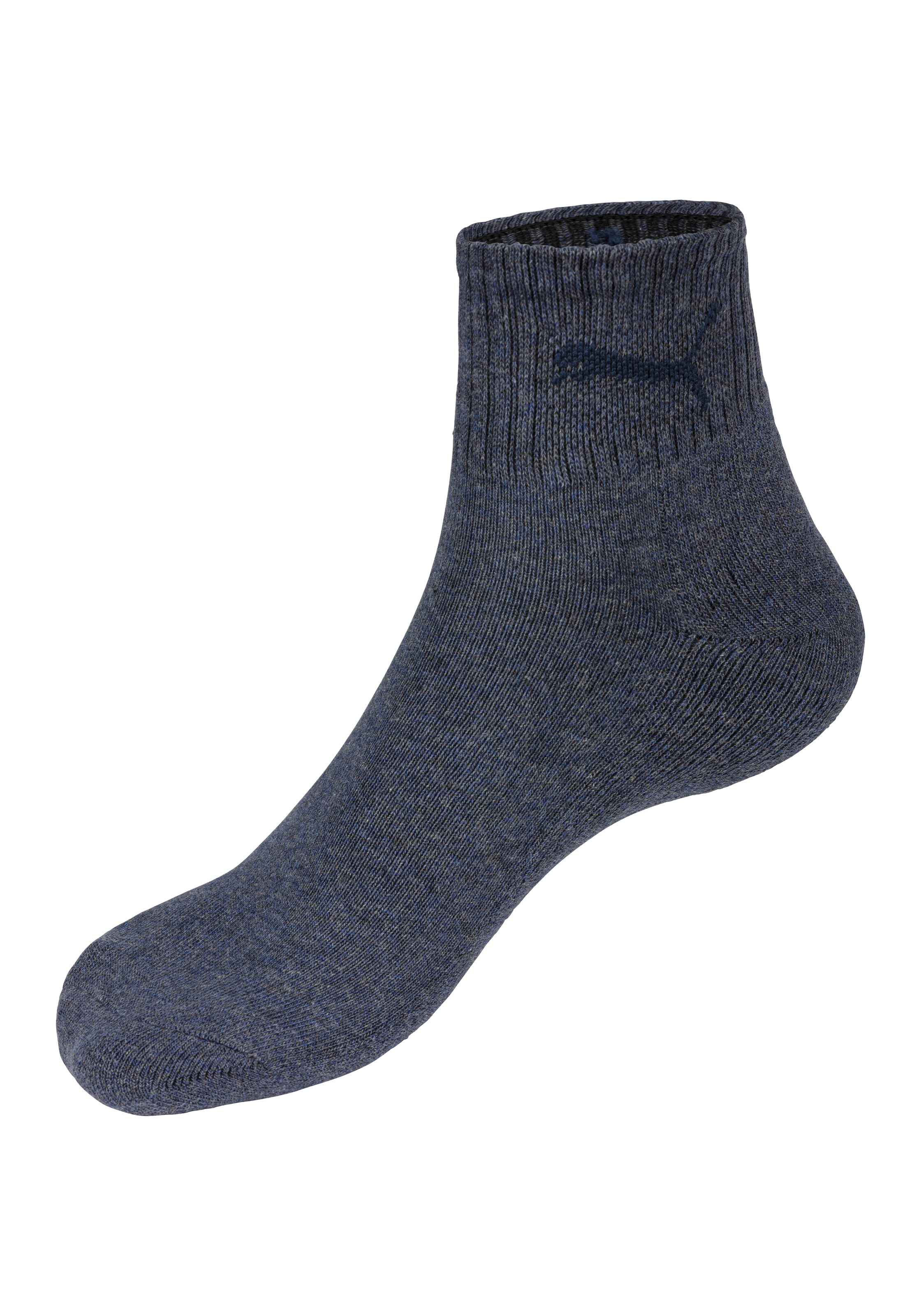 PUMA Sportsocken »short crew«, (3 Paar), gepolsterte Frottee-Sohle, atmungsaktiv
