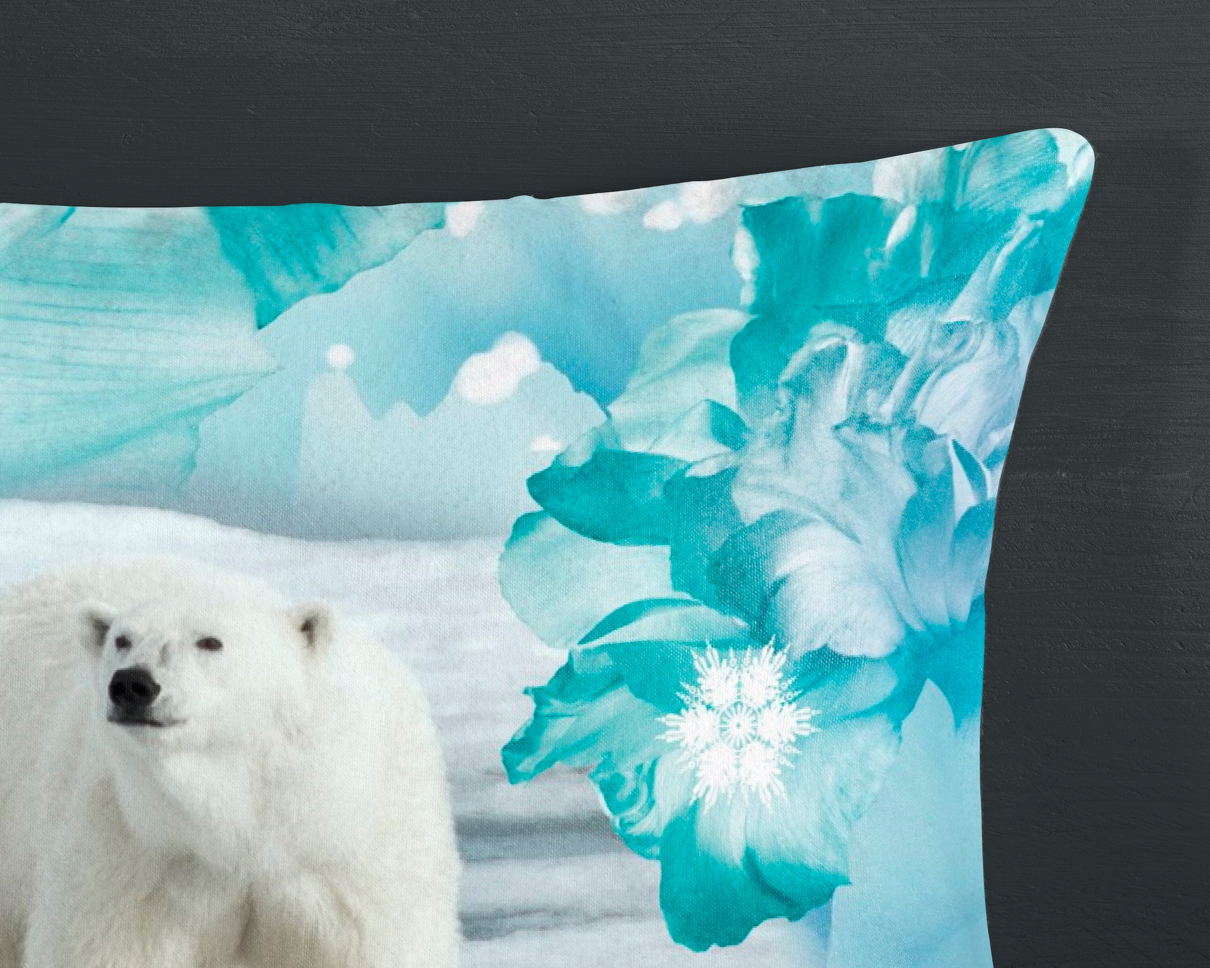 hip Wendebettwäsche »Seppo«, Biber, 135x200, Warm, Weich, Wendeoptik, Reissverschluss, Winter, Blau