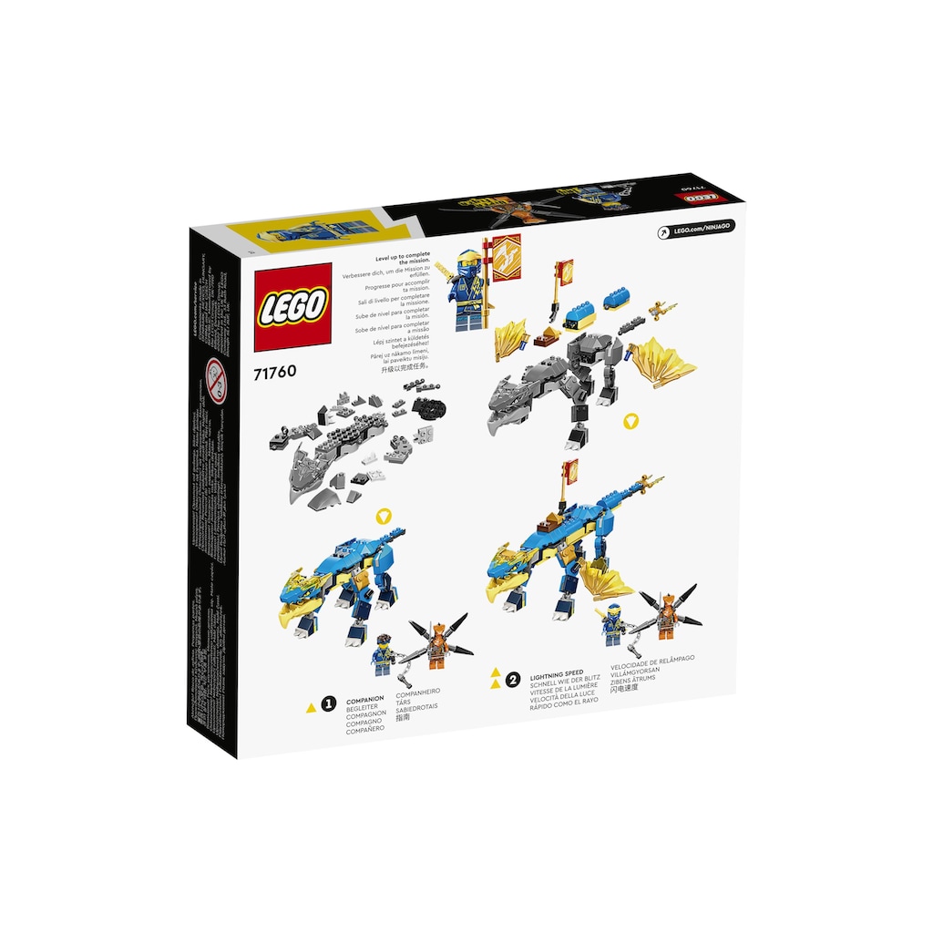 LEGO® Spielbausteine »Jays Donnerdrache EVO«, (140 St.)