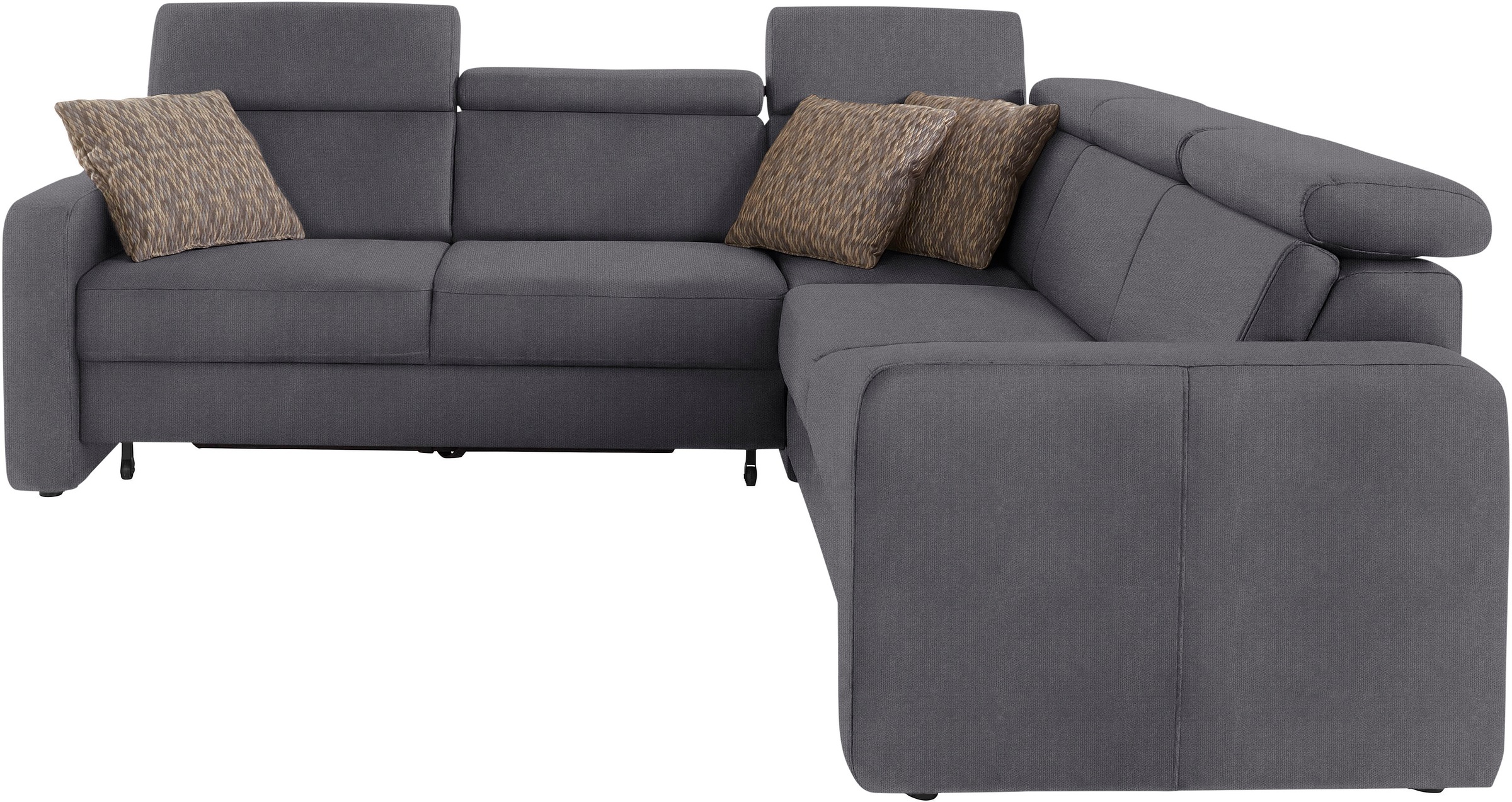 sit&more Ecksofa »Bologna L-Form«, Kopfteilverstellung, wahlweise mit Bettfunktion und Schubkasten