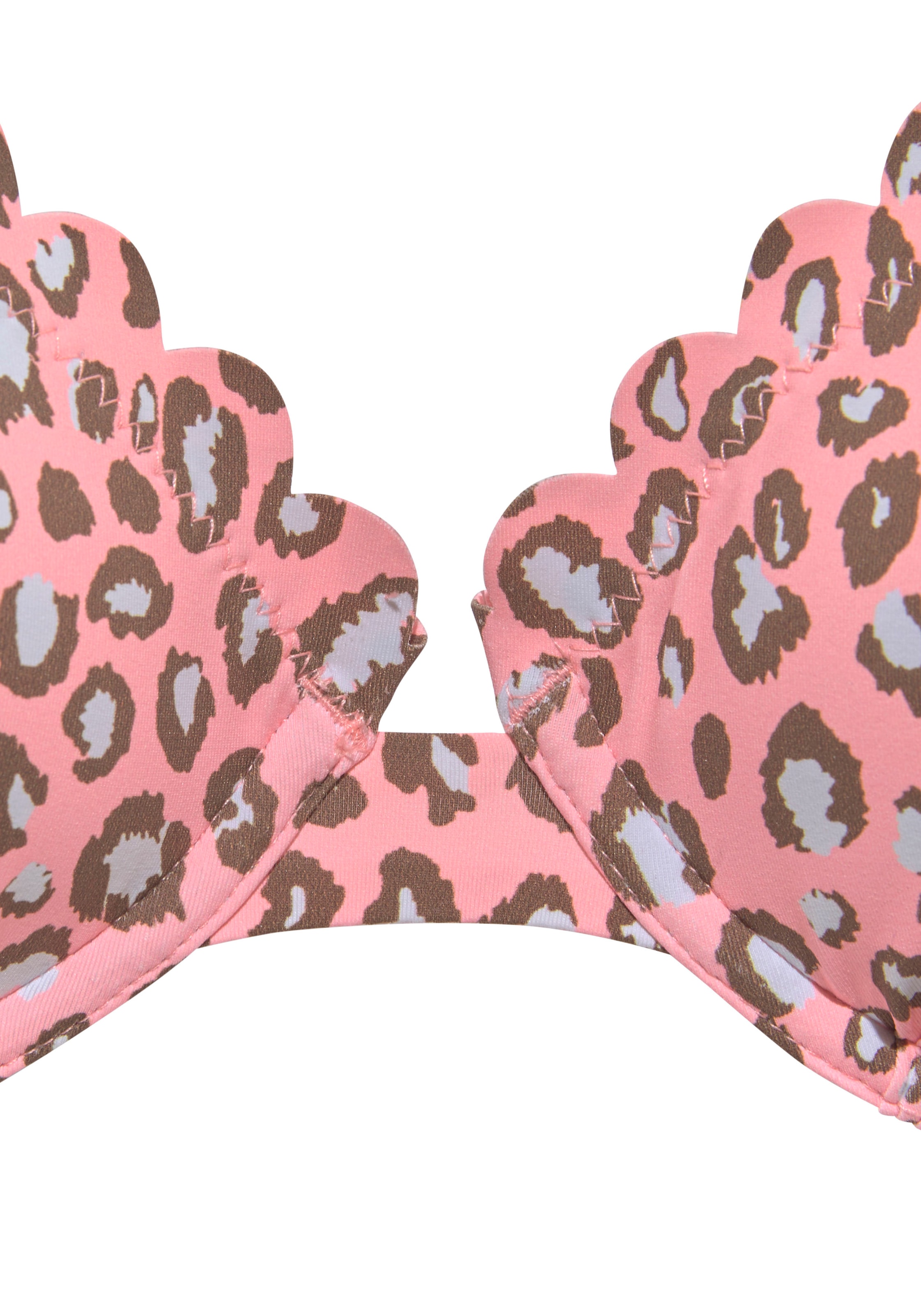 LASCANA Bügel-Bikini-Top »Mae«, farbenfroher Animalprint, verstellbare Träger, wattierte Cups