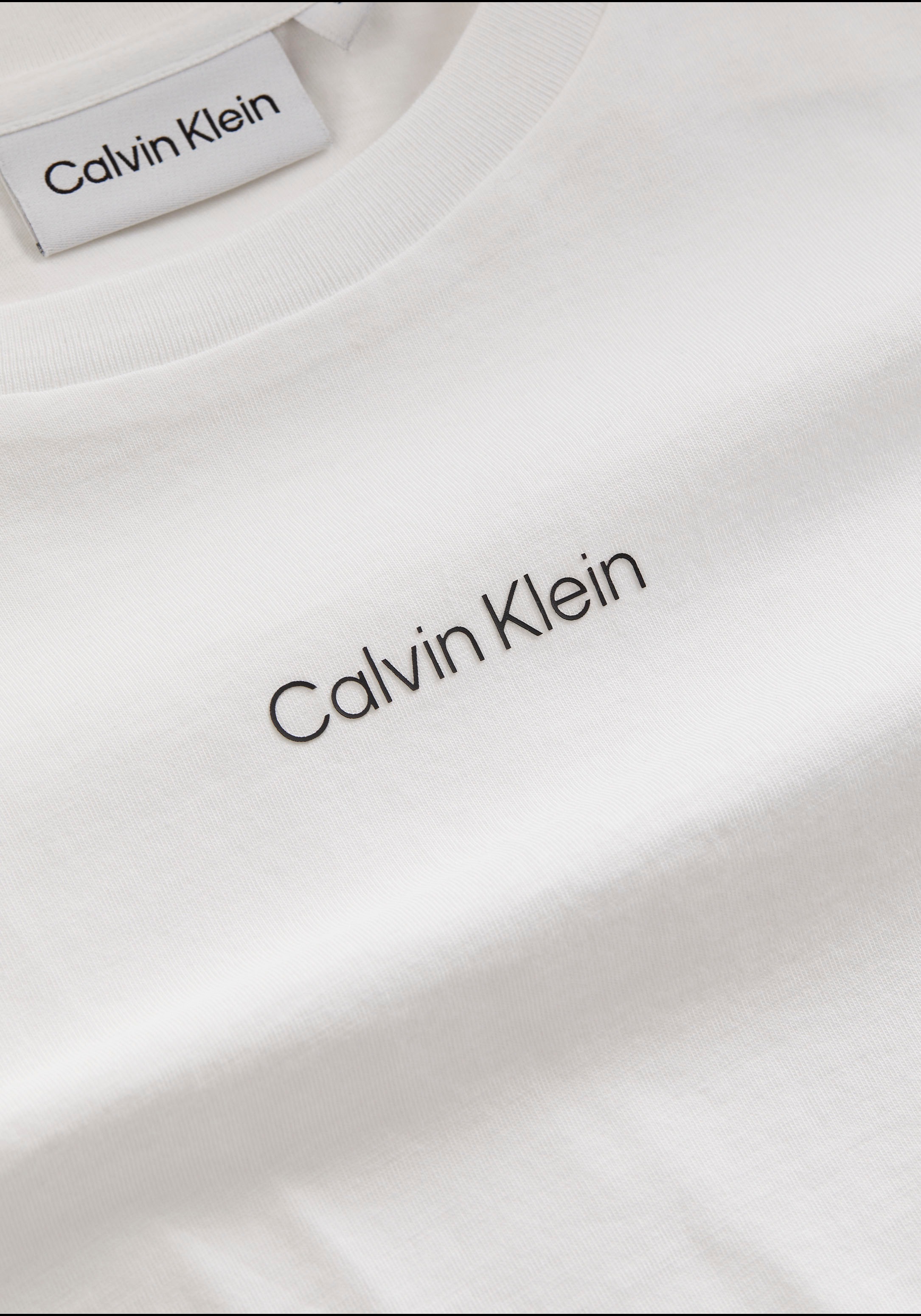 Calvin Klein T-SHIRT«, LOGO Schweiz online Baumwolle T-Shirt aus shoppen »MICRO reiner bei Jelmoli-Versand