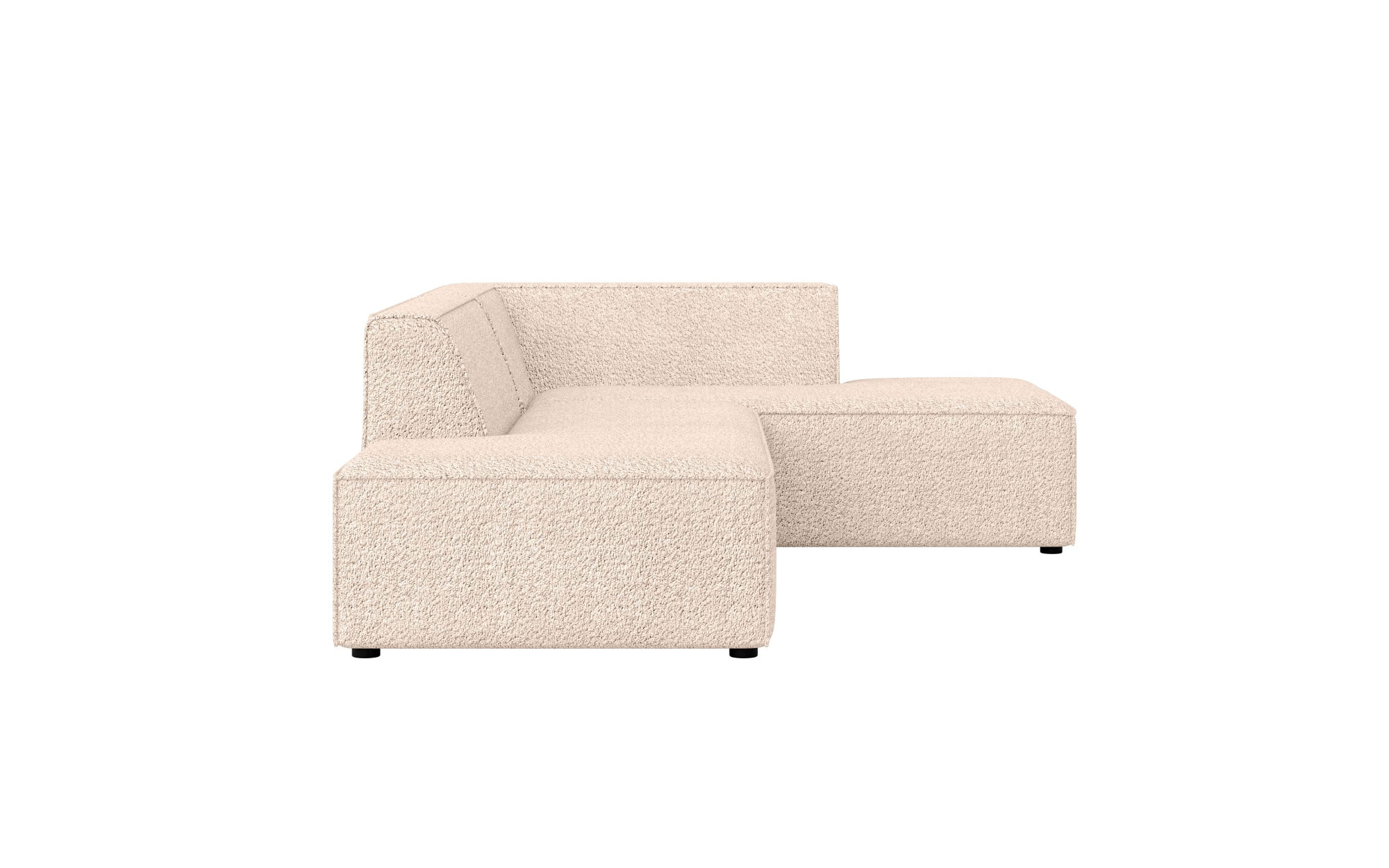 INOSIGN Ecksofa »Ecksofa Cavan mit Ottomane links oder rechts bestellbar«, L-Form mit Wellenunterfederung, Masse B/T/H: 270/180/72 cm
