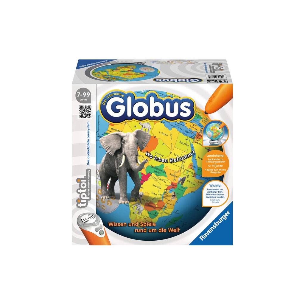 Ravensburger Spiel »tiptoi Spiel interaktiever Globus 2«