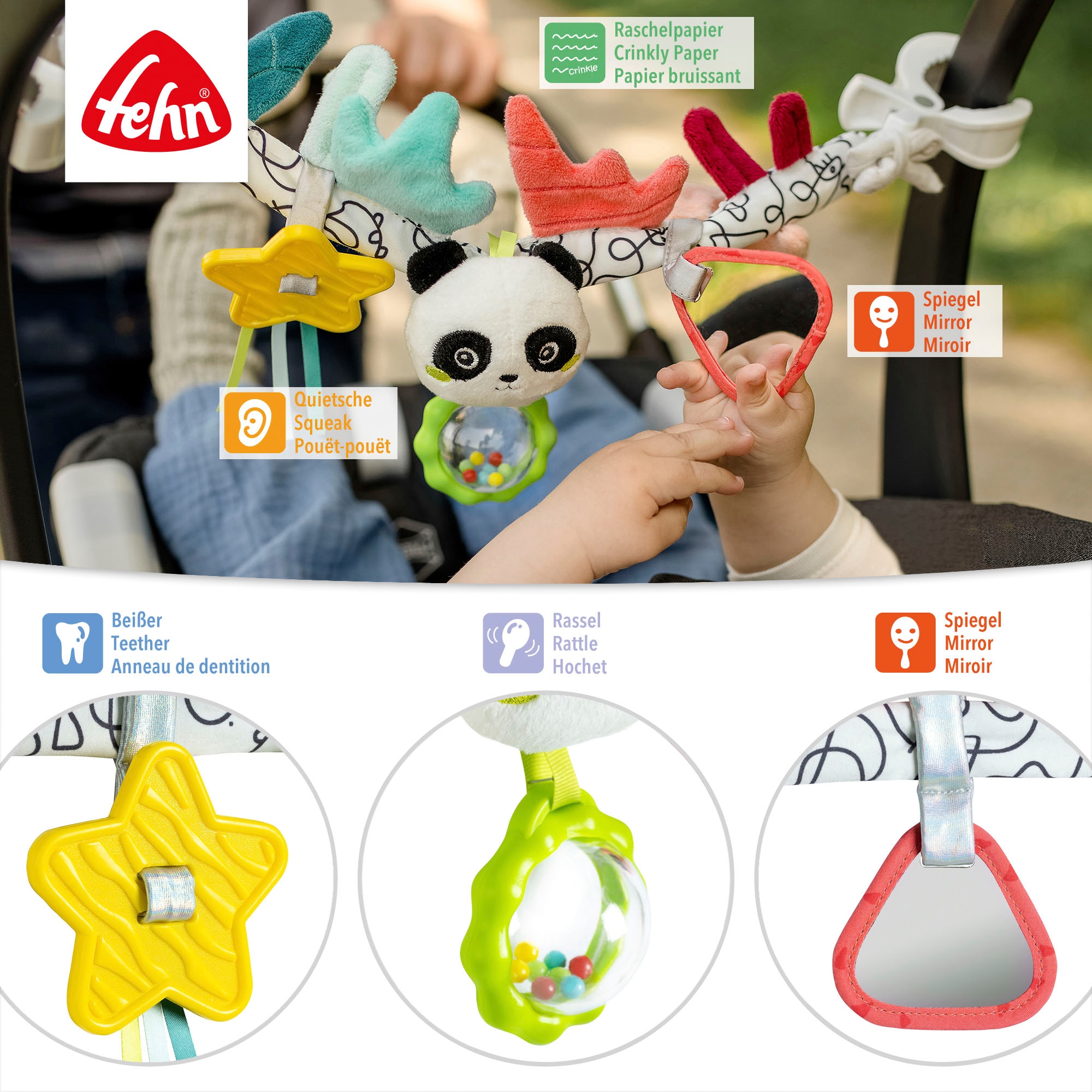 Fehn Kinderwagenkette »DoBabyDoo, Panda«