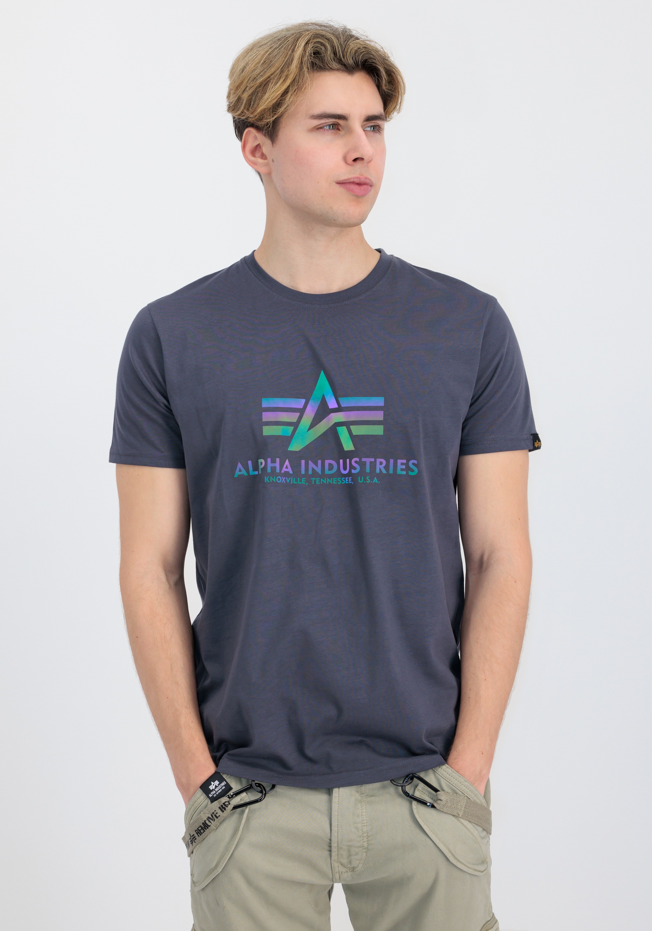 Alpha Industries T-Shirt »Alpha Industries Men - T-Shirts Basic T-Shirt BL Rainbow Ref.«