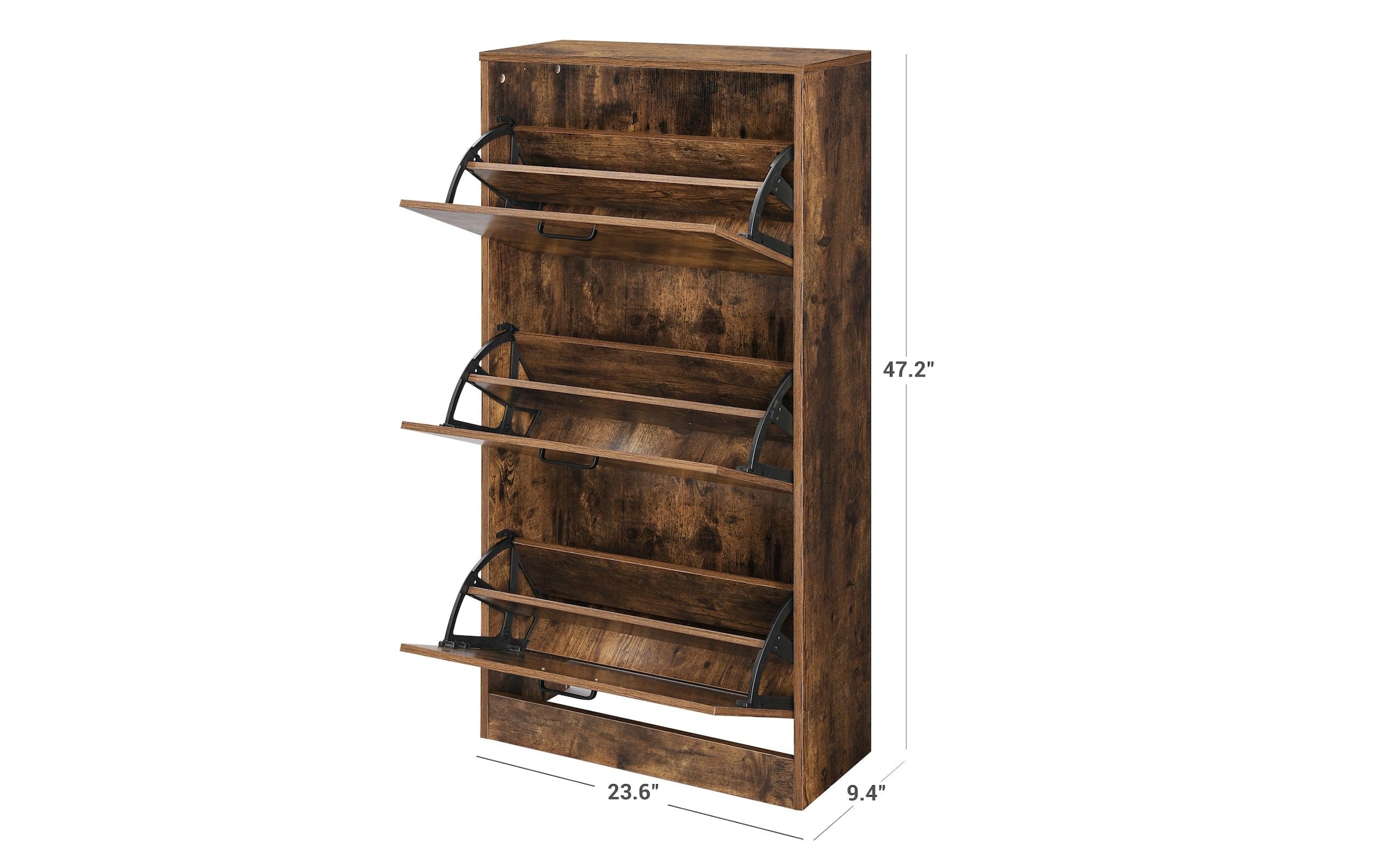 VASAGLE Schuhschrank »mit 3 Klappen«