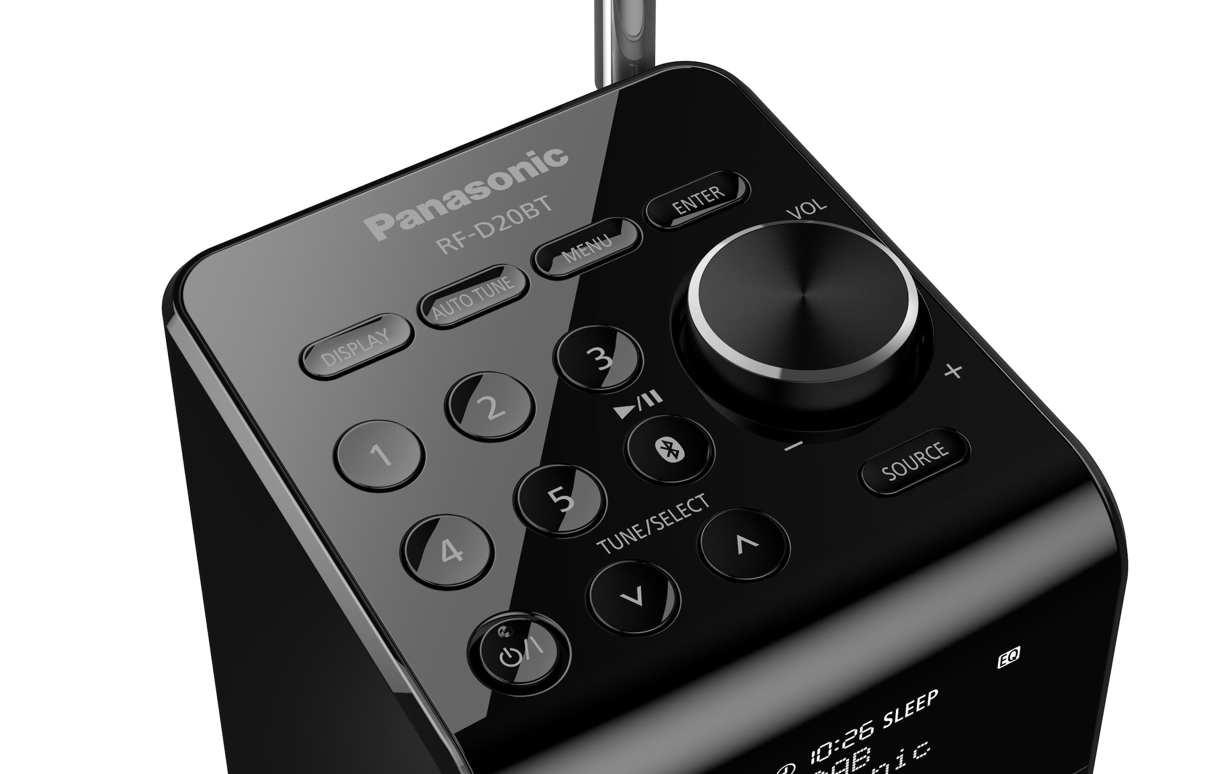 Panasonic Digitalradio (DAB+) »RF-D20BTEG-K Schwarz«, (Bluetooth Digitalradio (DAB+)-FM-Tuner)