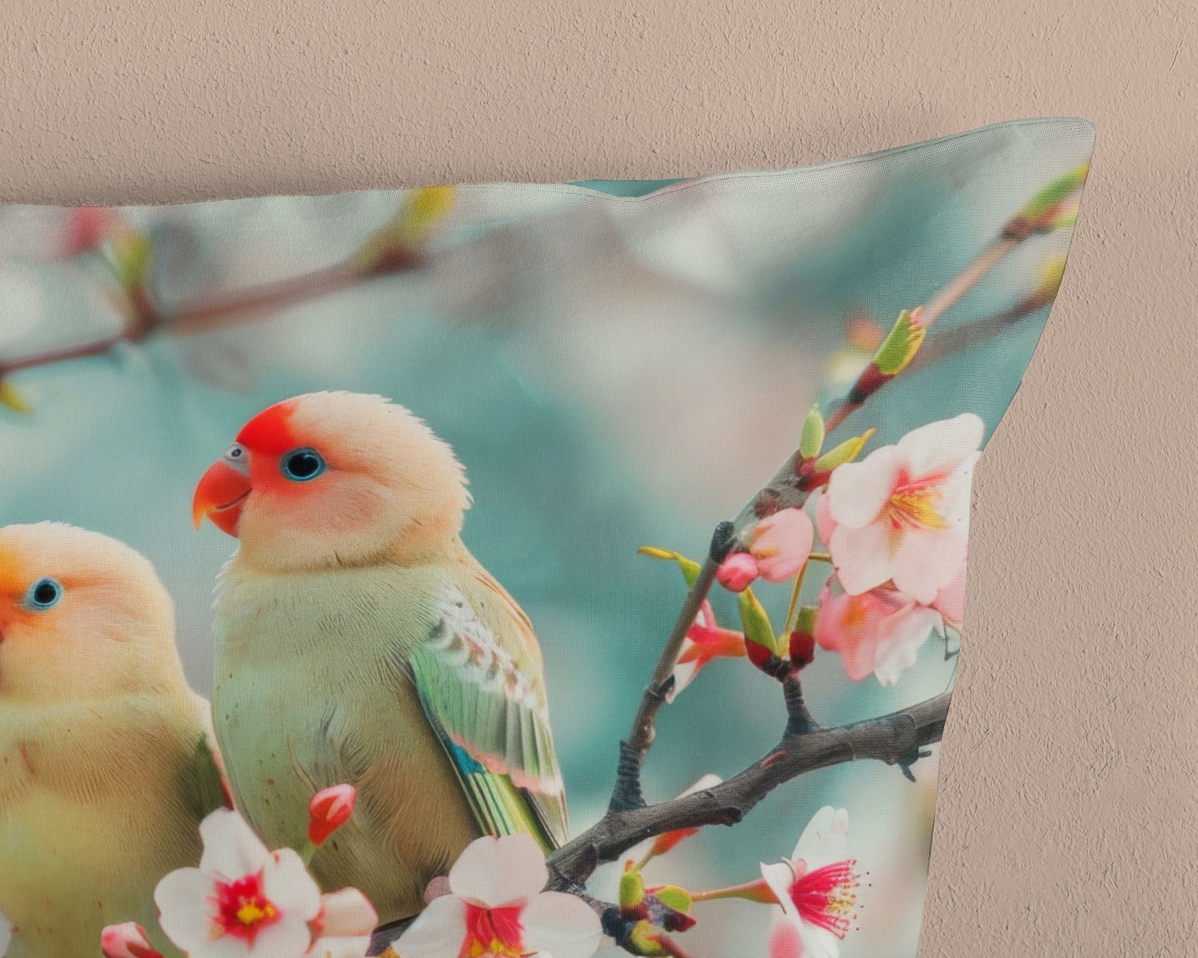 good morning Wendebettwäsche »Chibi«, 100% Baumwolle, Renforcé, Reissverschluss, Wendeoptik, Vogel, aqua