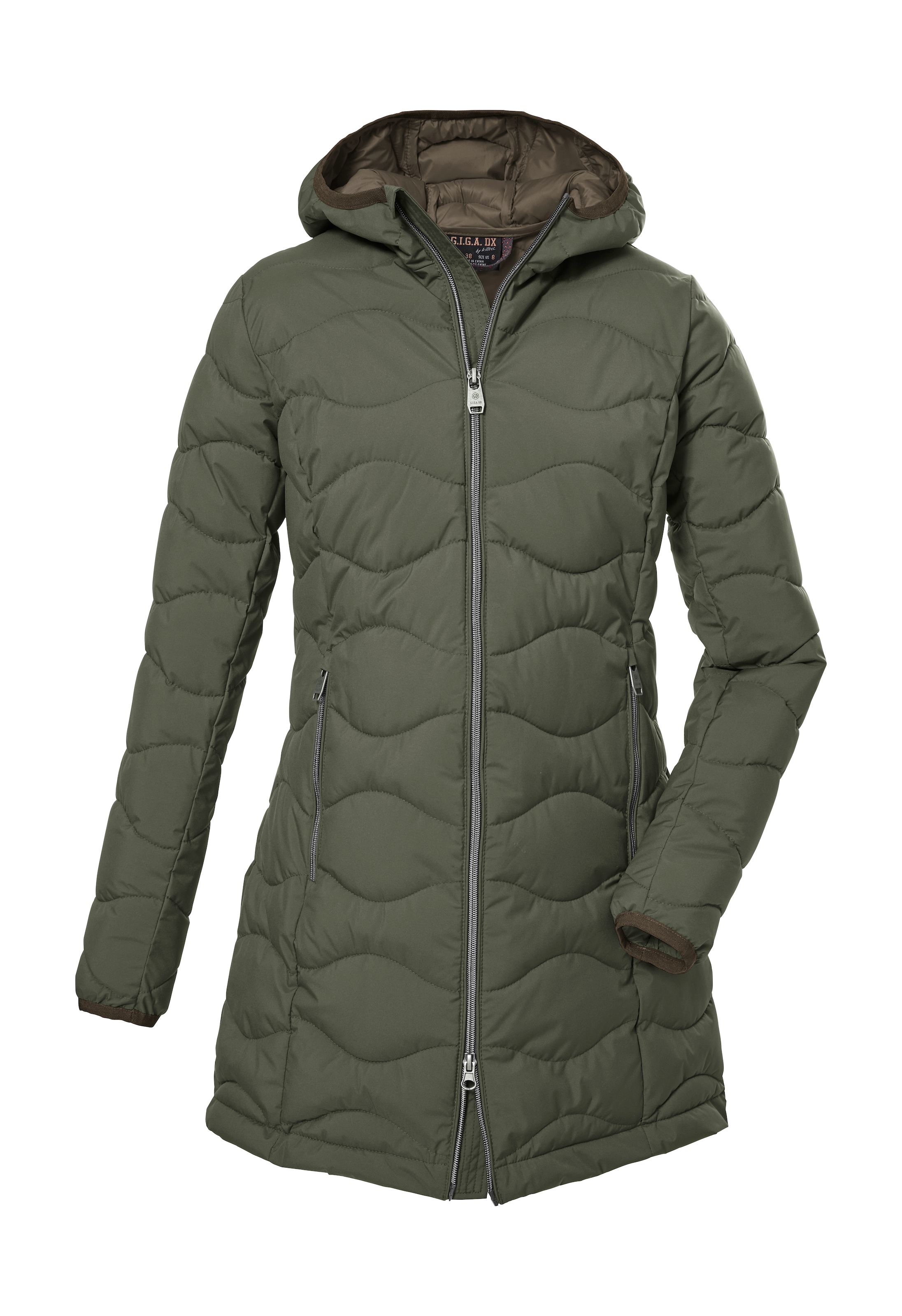 G.I.G.A. DX by killtec Steppmantel »GW 20 WMN QLTD PRK« Damen Steppparka: wasserabweisend, atmungsaktiv, winddicht