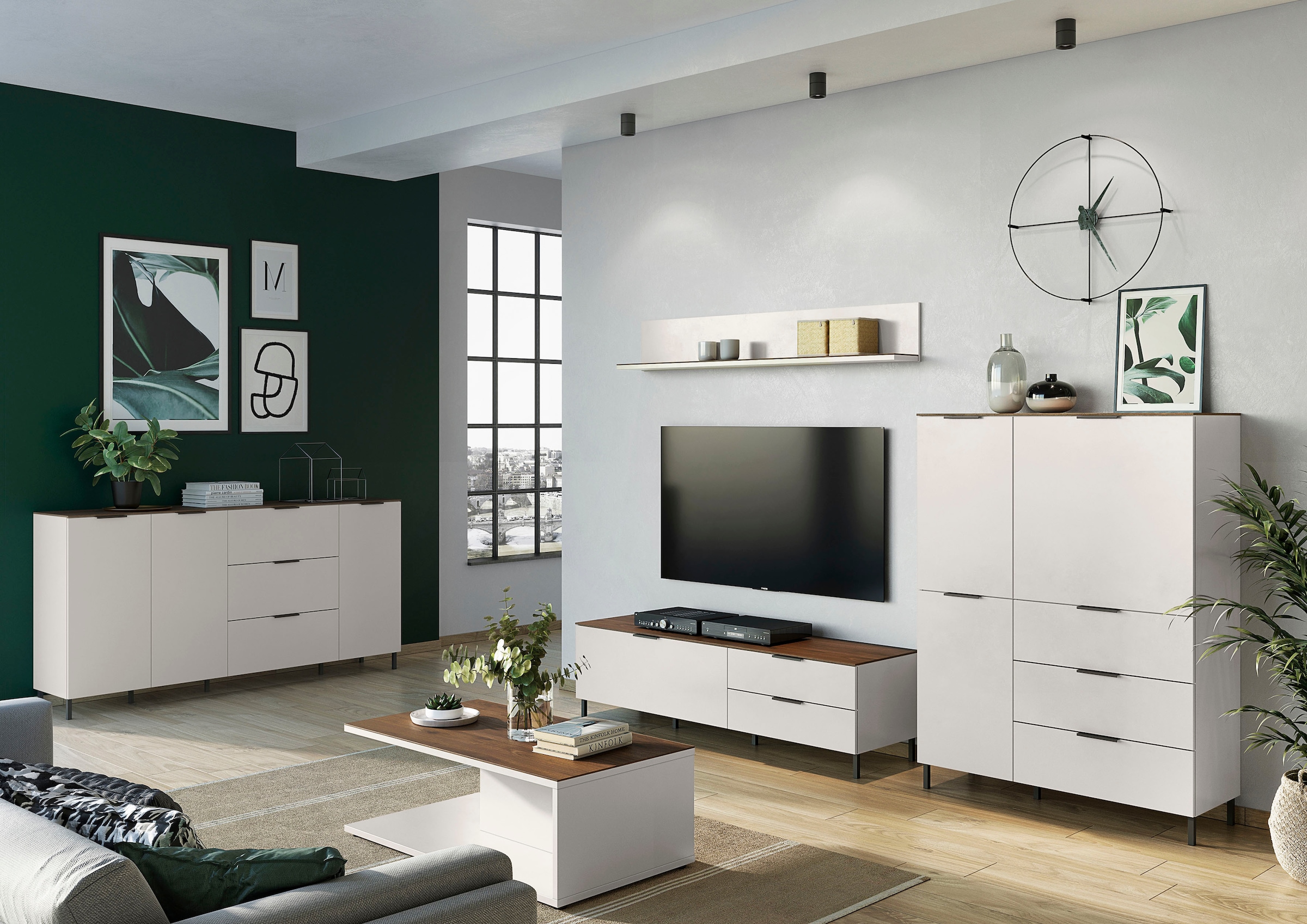 GERMANIA Wandboard »California«, Breite 164 cm, mit filigraner Dual-Kante