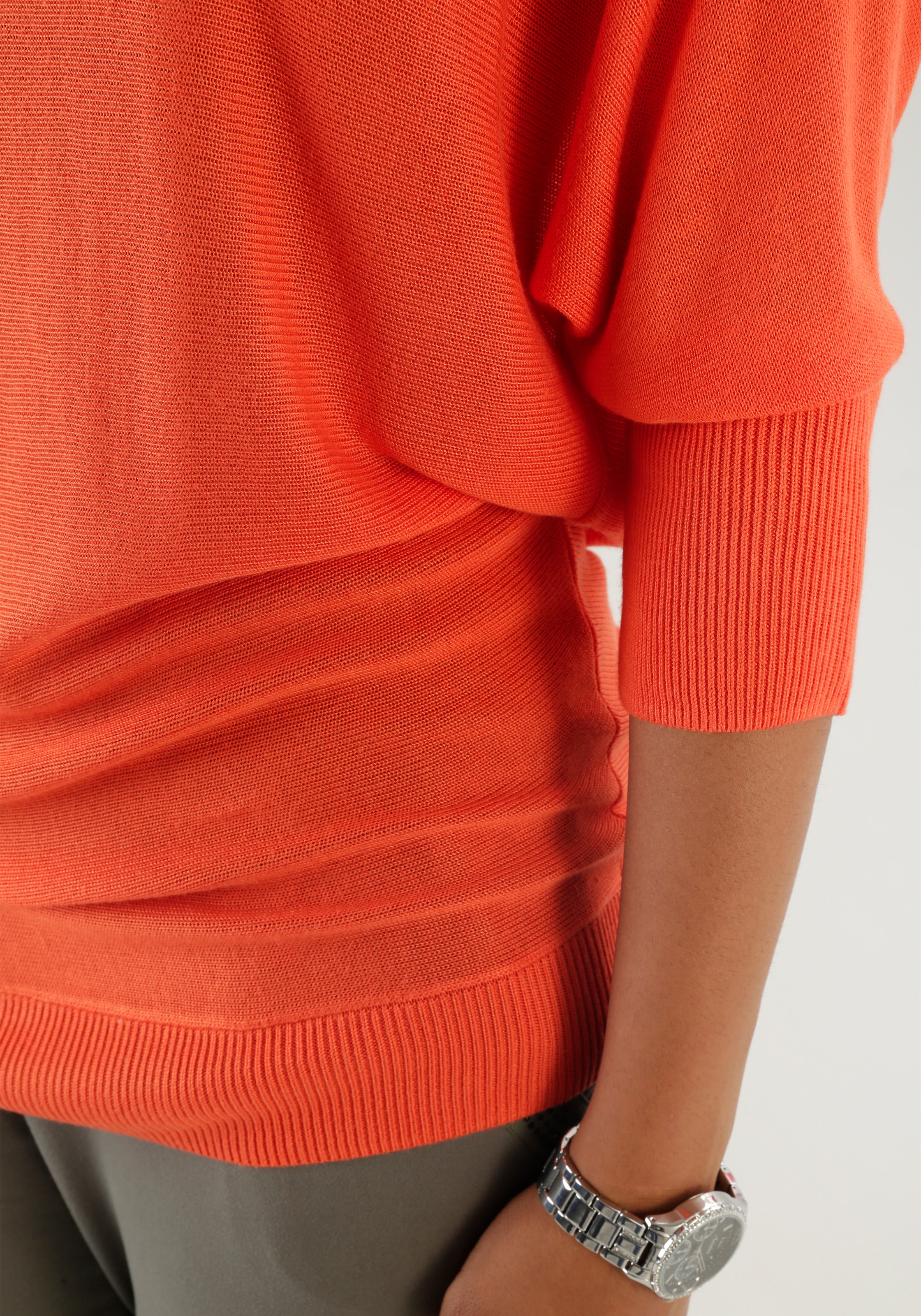 Aniston SELECTED Strickpullover, mit U-Boot-Ausschnitt