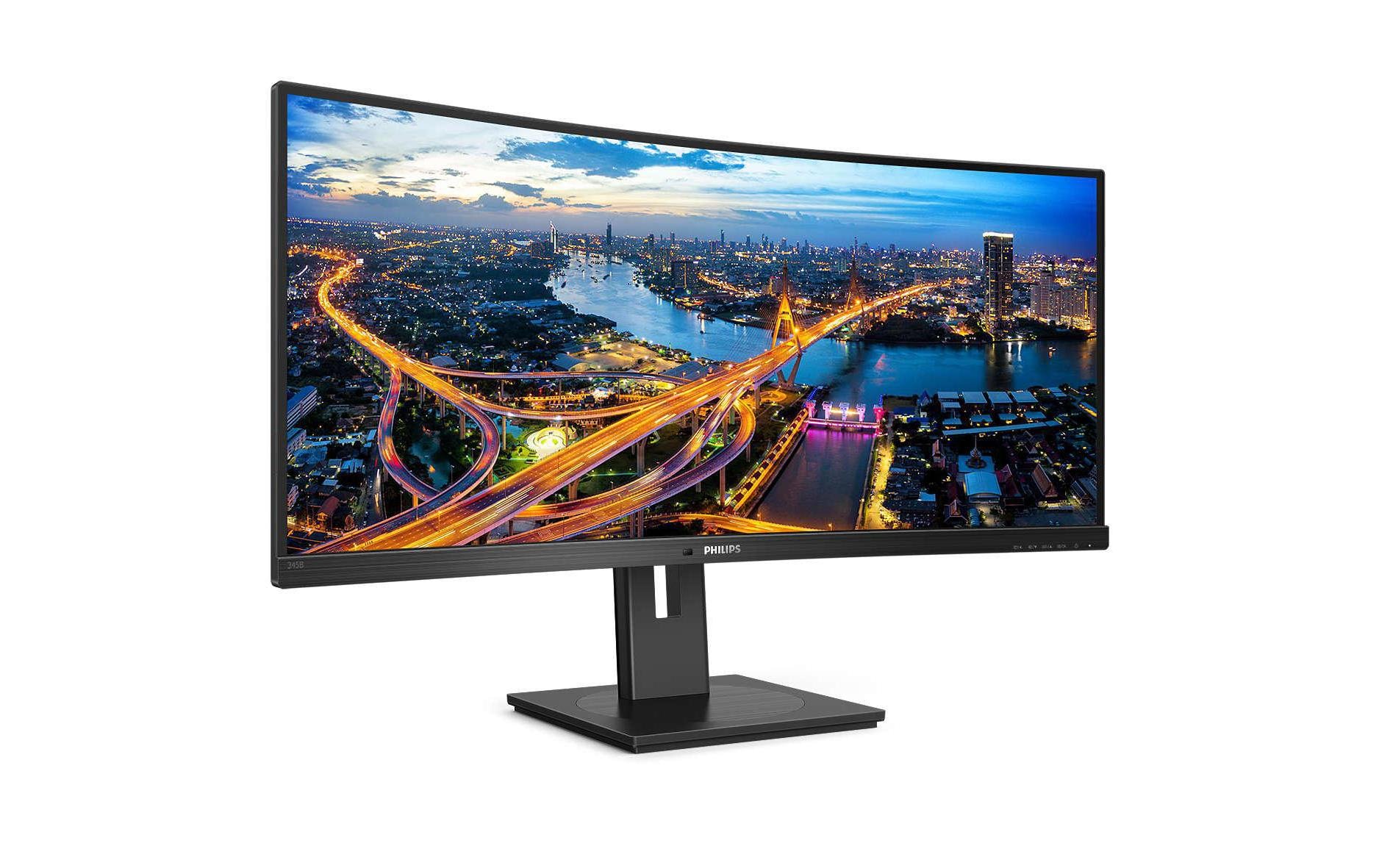 Philips Curved-LED-Monitor »345B1C/00«, 86,02 cm/34 Zoll, 3440 x 1440 px, UWQHD, 5 ms Reaktionszeit