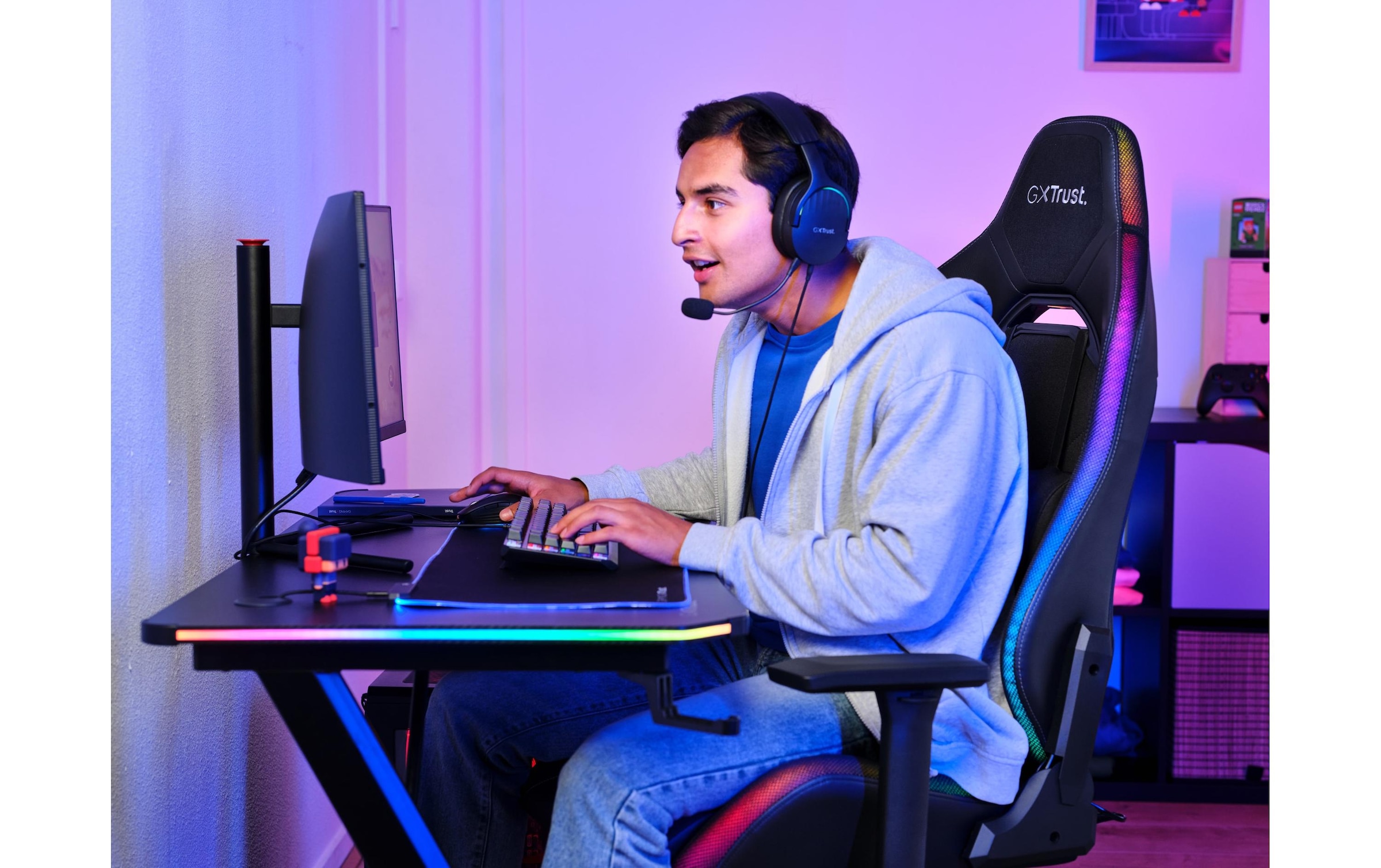 Trust Gaming-Stuhl »GXT 719 Ruya Pro RGB«