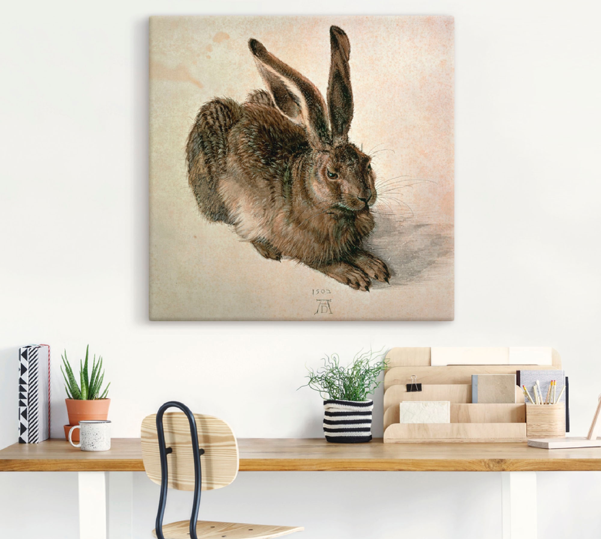 Artland Wandbild »Junger Feldhase. 1502«, Wildtiere, (1 St.), als Leinwandbild, Poster in verschied. Grössen