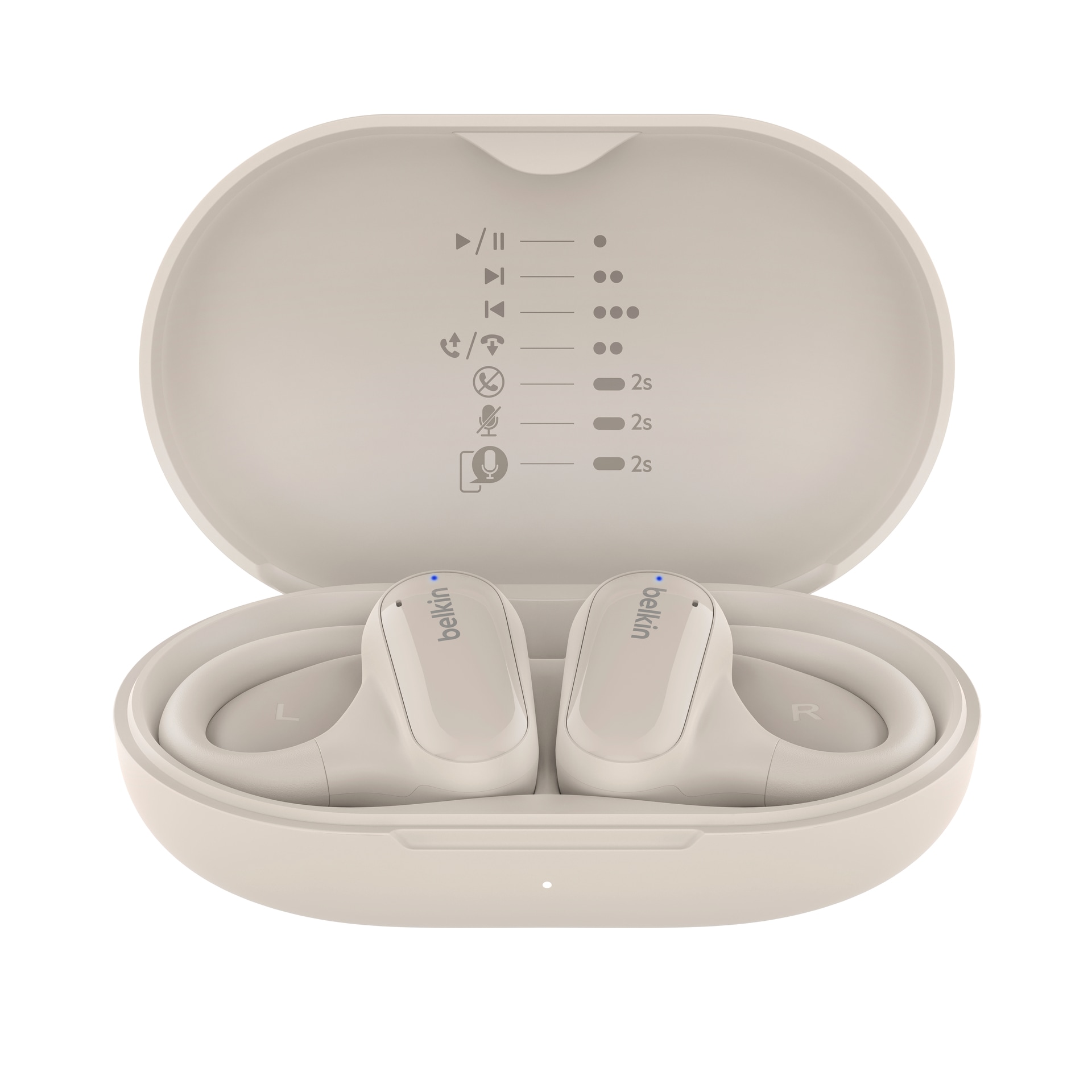 Belkin Open-Ear-Kopfhörer "SoundForm ClearFit" A2DP Bluetooth Freisprechfunktion Noise-Cancelling