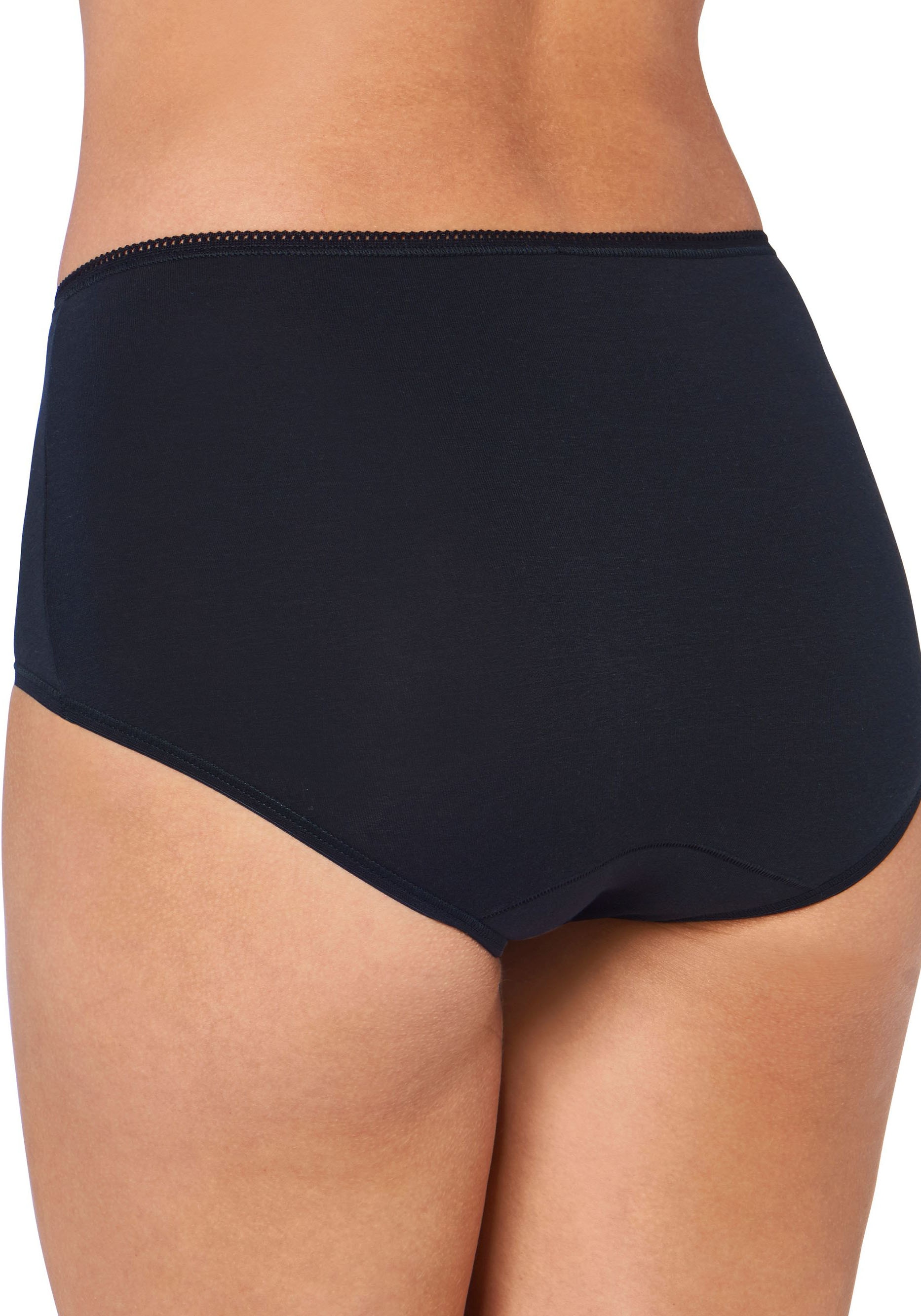 sloggi Midislip »24/7 Cotton Midi C3P«, (3er Pack), Elastikbund mit Spitze, blickdicht, weiche Baumwollmischung