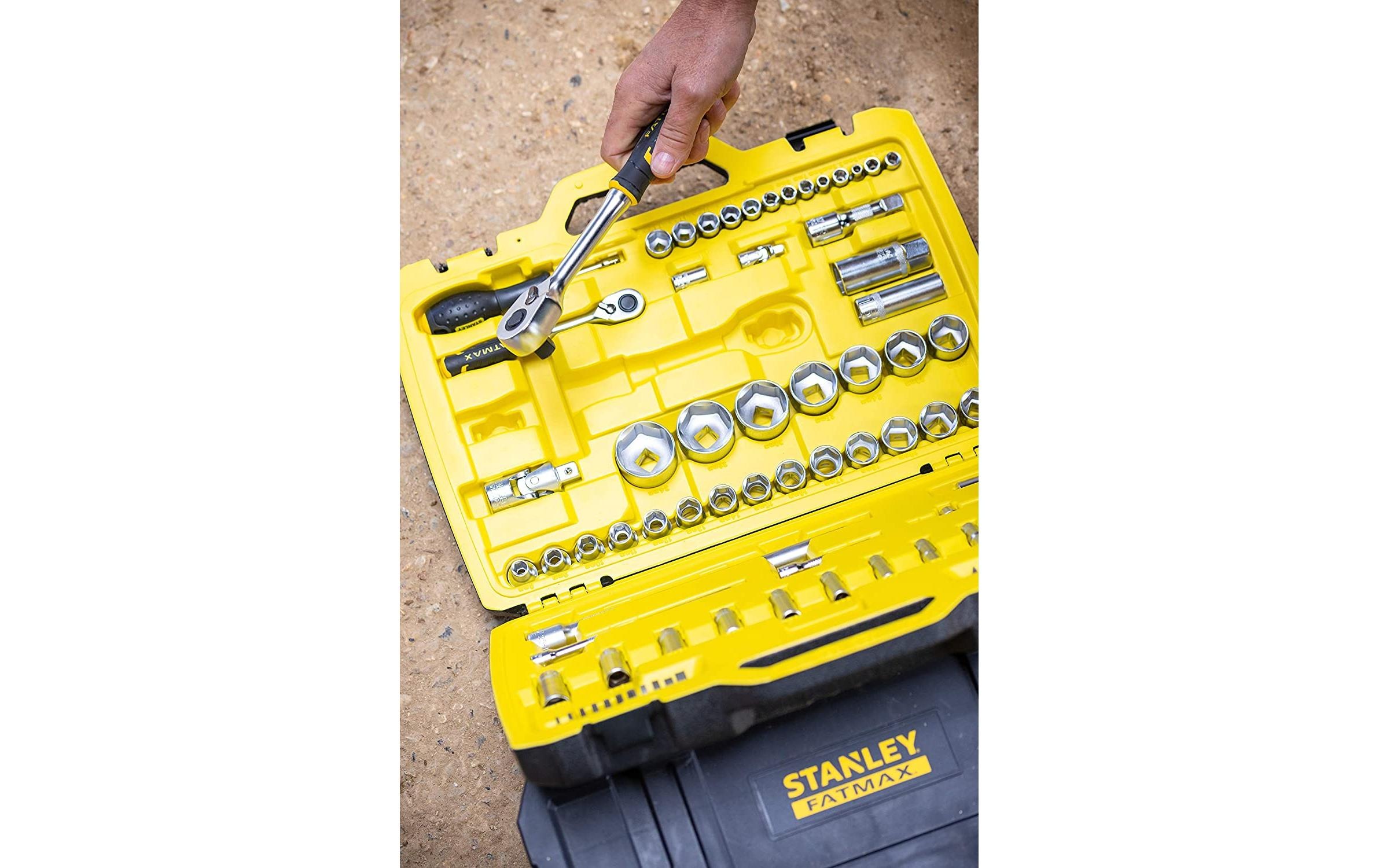 STANLEY Werkzeugset »Stanley Fatmax Werkzeug-Set 44593 +«, (49 tlg.)
