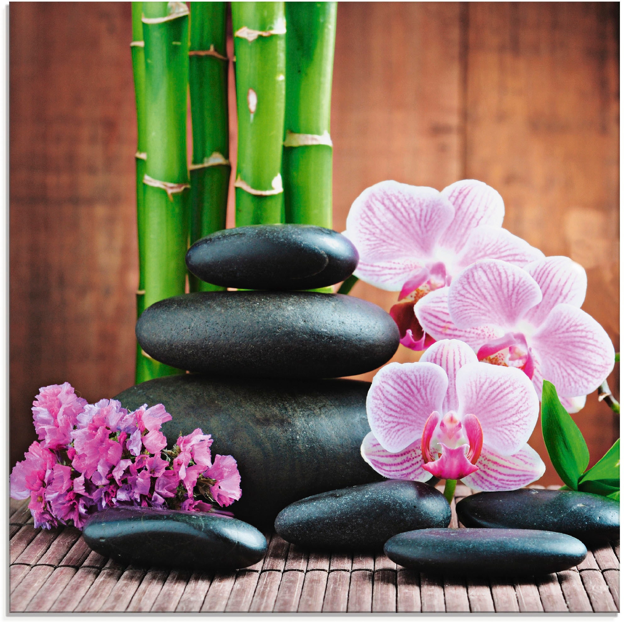 Artland Glasbild »Spa Konzept Zen Steinen Orchideen«, Zen, (1 St.), in verschiedenen  Grössen online kaufen | Jelmoli-Versand