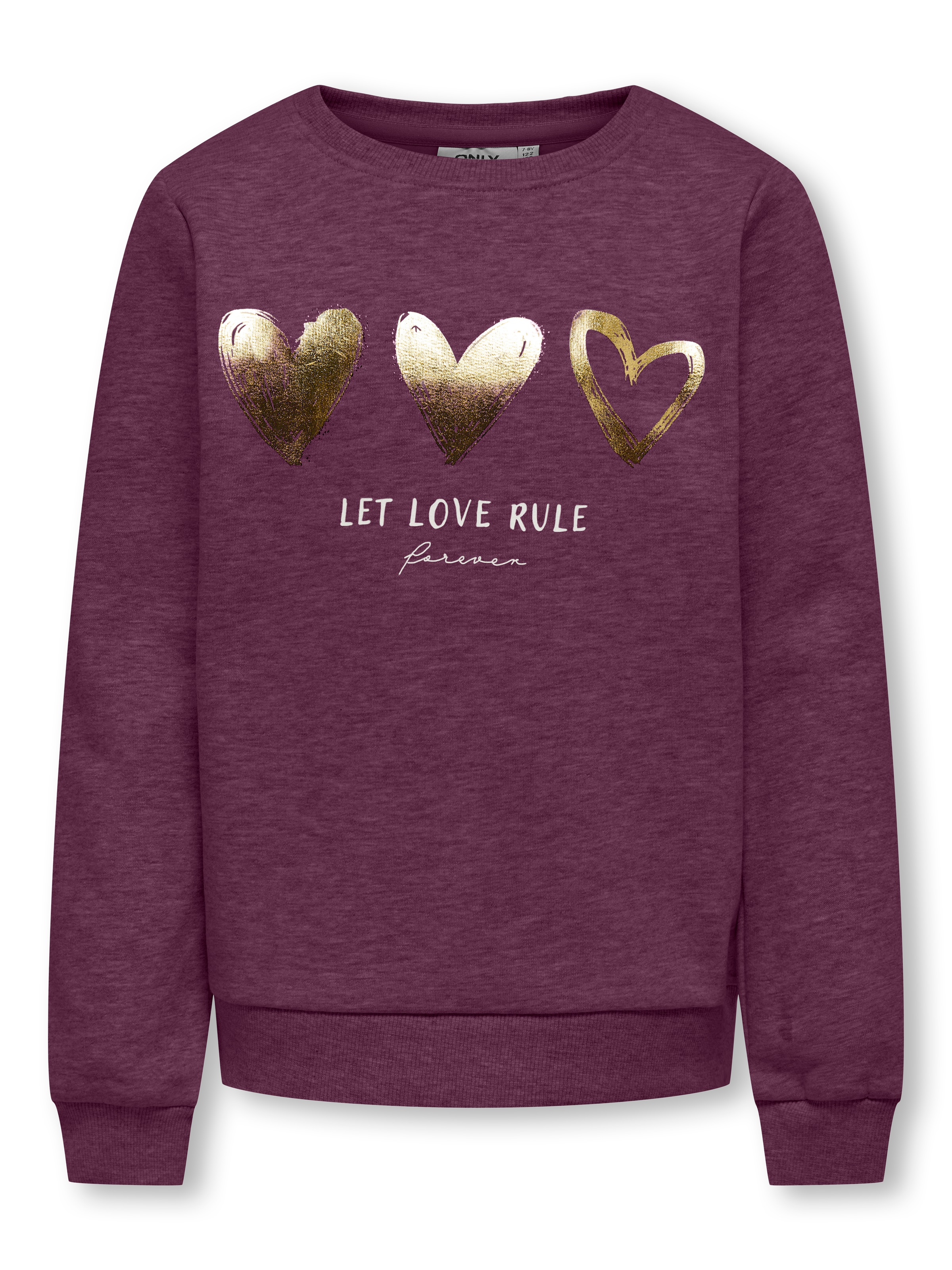 KIDS ONLY Sweatshirt »KOGMARY LIFE L/S O-NECK BOX SWT«, mit tollem Folienprint