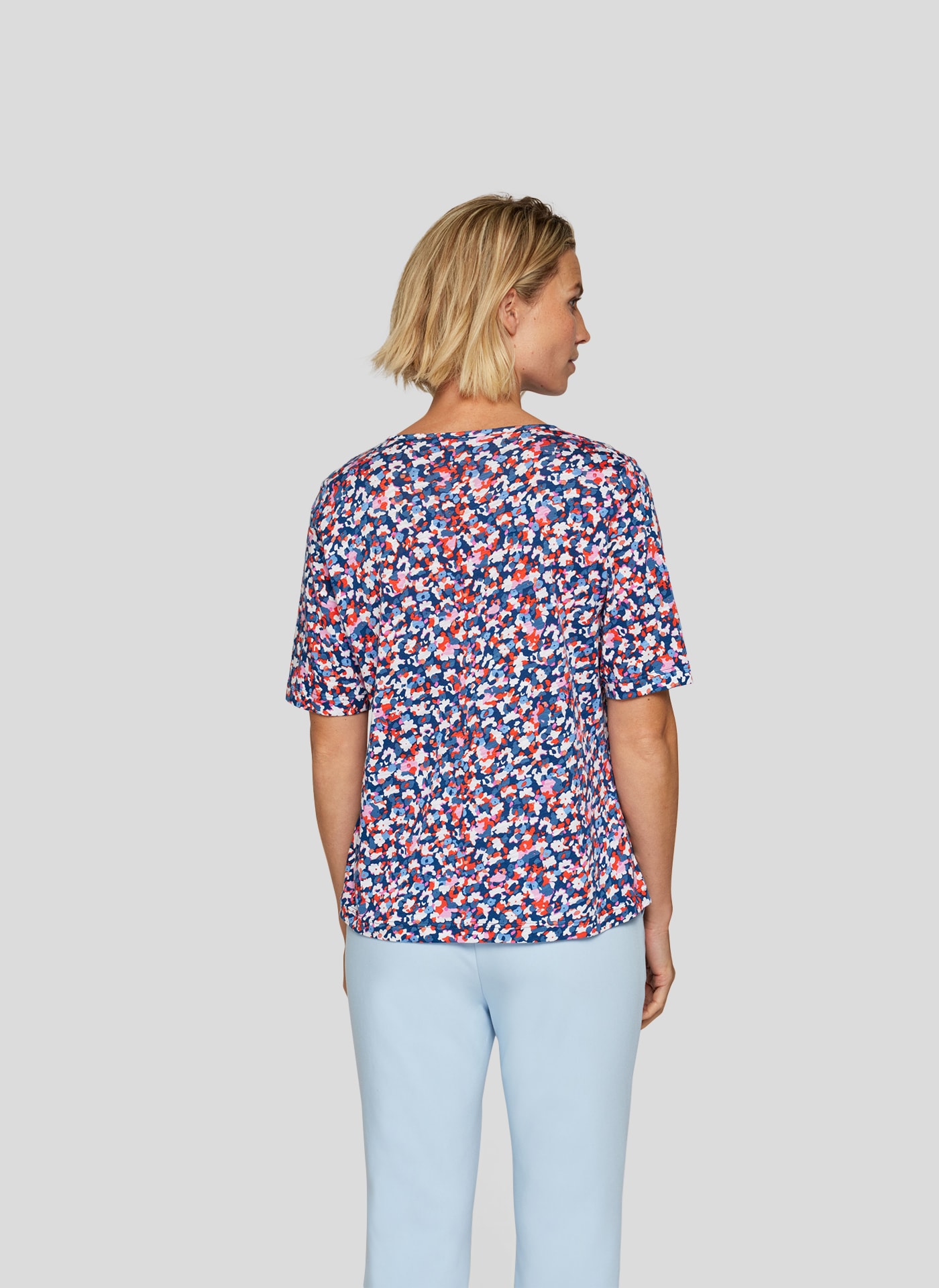 Rabe T-Shirt, mit All-Over Print