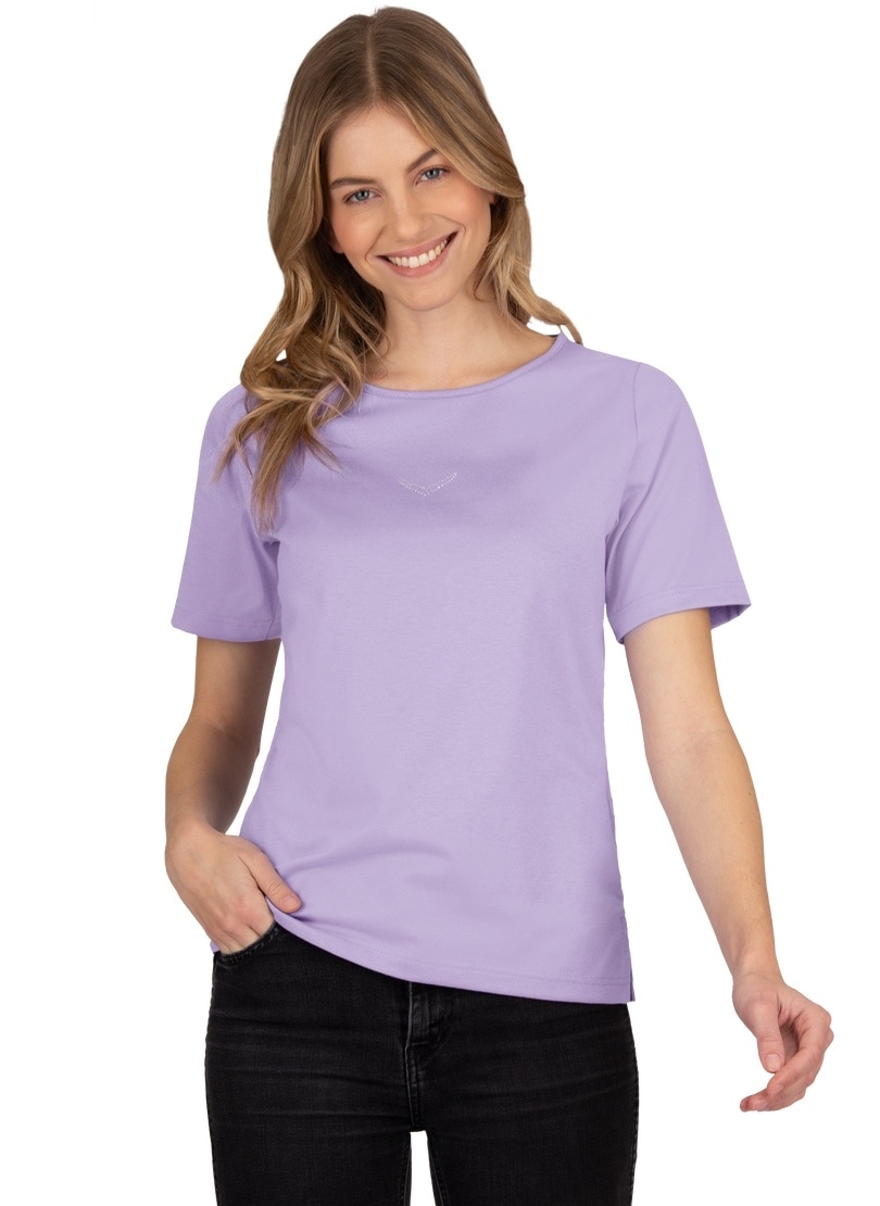 DELUXE Schweiz Kristallsteinen« online »TRIGEMA bei mit T-Shirt Baumwolle Jelmoli-Versand Trigema bestellen T-Shirt