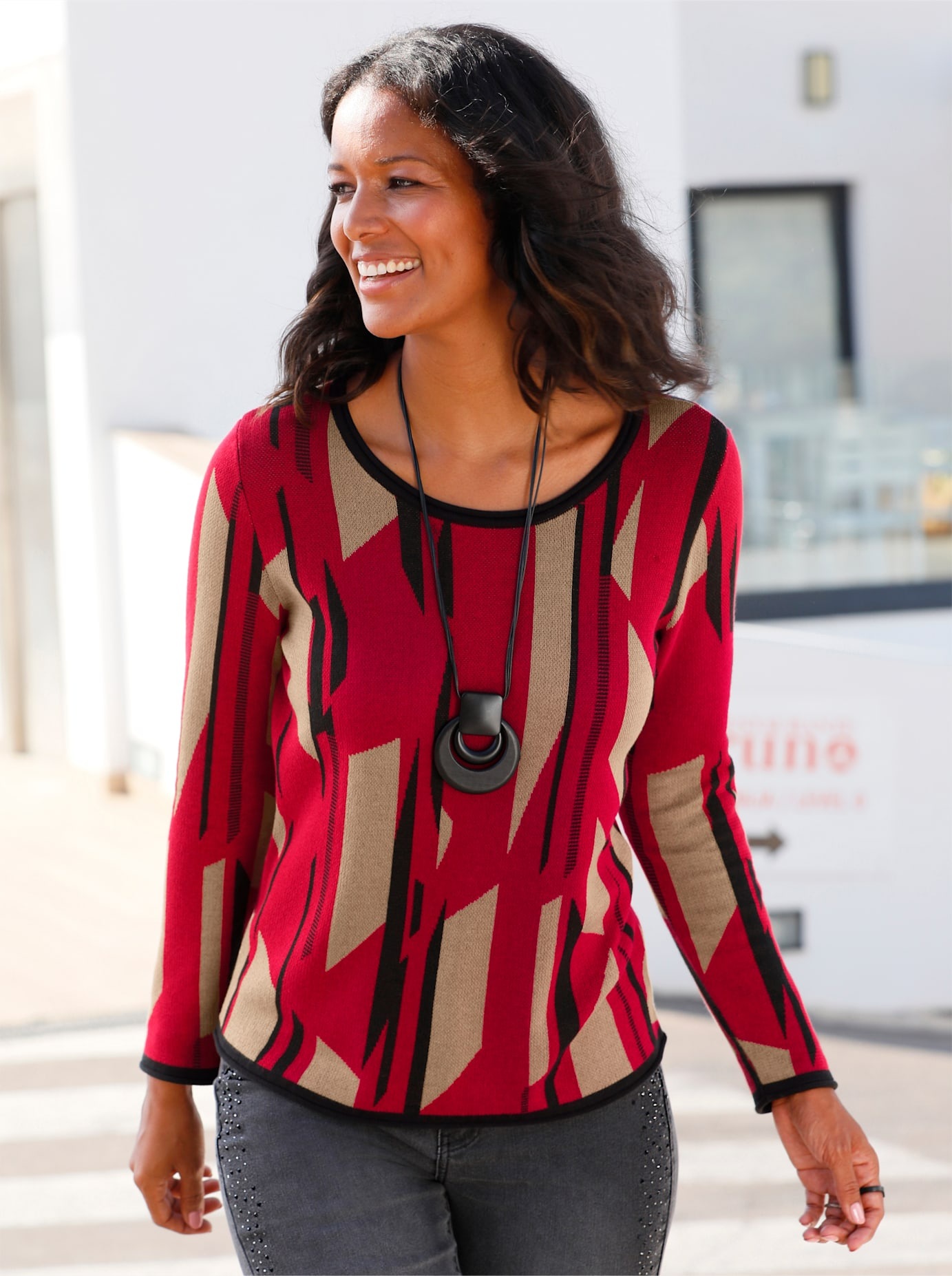 Inspirationen Rundhalspullover »Pullover«