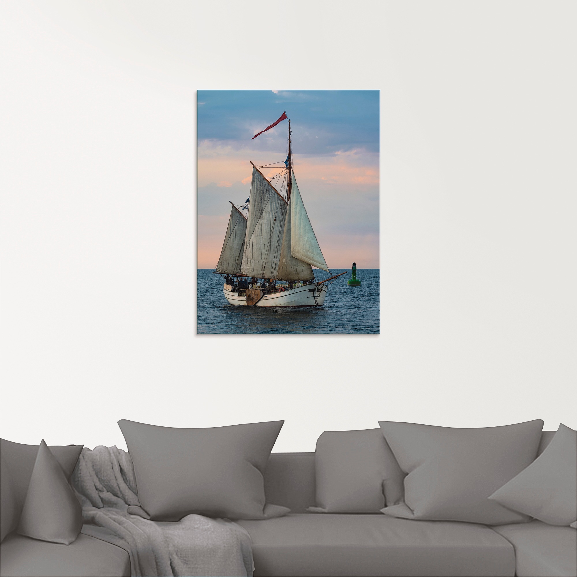 Artland Glasbild »Segelschiff Hanse Sail in Rostock III«, Boote & Schiffe, (1 St.), in verschiedenen Grössen