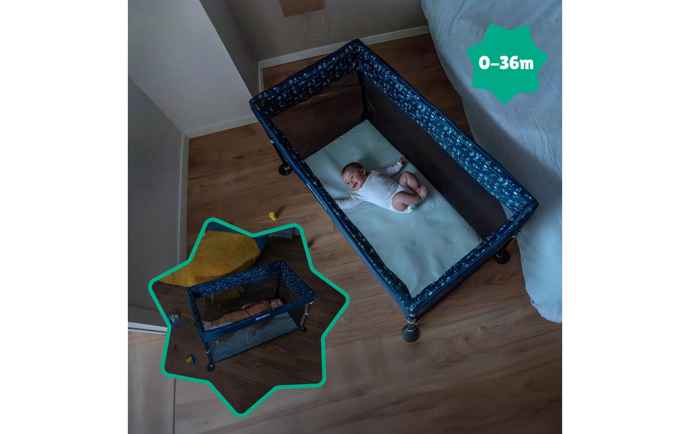 badabulle Baby-Reisebett »Easy Clip«